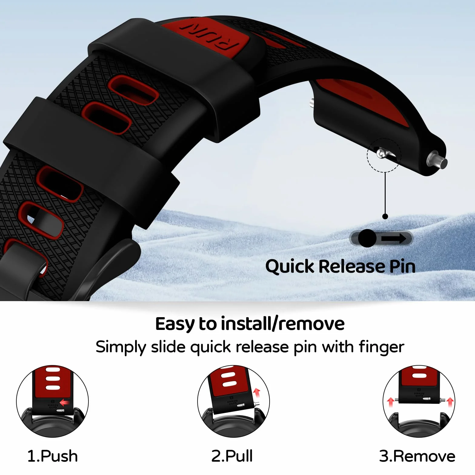 Pasek do zegarka Garmin Forerunner 265, Forerunner 255, Vivoactive 4, Venu 3, Venu 2, silikonowy pasek zastępczy, 22 mm