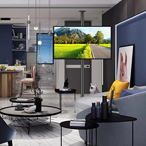 Uniwersalny Stojak Pod Telewizor, Uchwyt Do Telewizora Lcd, Obrotowy Stojak Podłogowy, Obrotowy Stojak Ścienny, Obrotowy Stojak Pod Telewizor, Obrotowy Uchwyt Sufitowy D,110