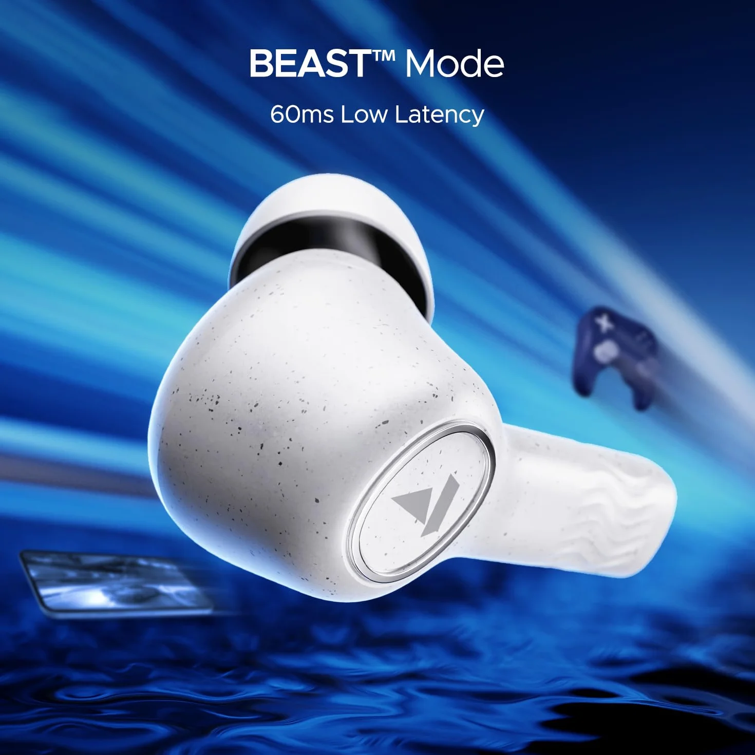 boAt Nirvana Ion ANC, aktywna redukcja szumów (~ 32dB), bateria 120 godzin, obsługa aplikacji, Crystal Bionic Sound, 4 Mics ENx, v5.3 Bluetooth TWS słuchawki douszne bezprzewodowe z mikrofonem (kwarc