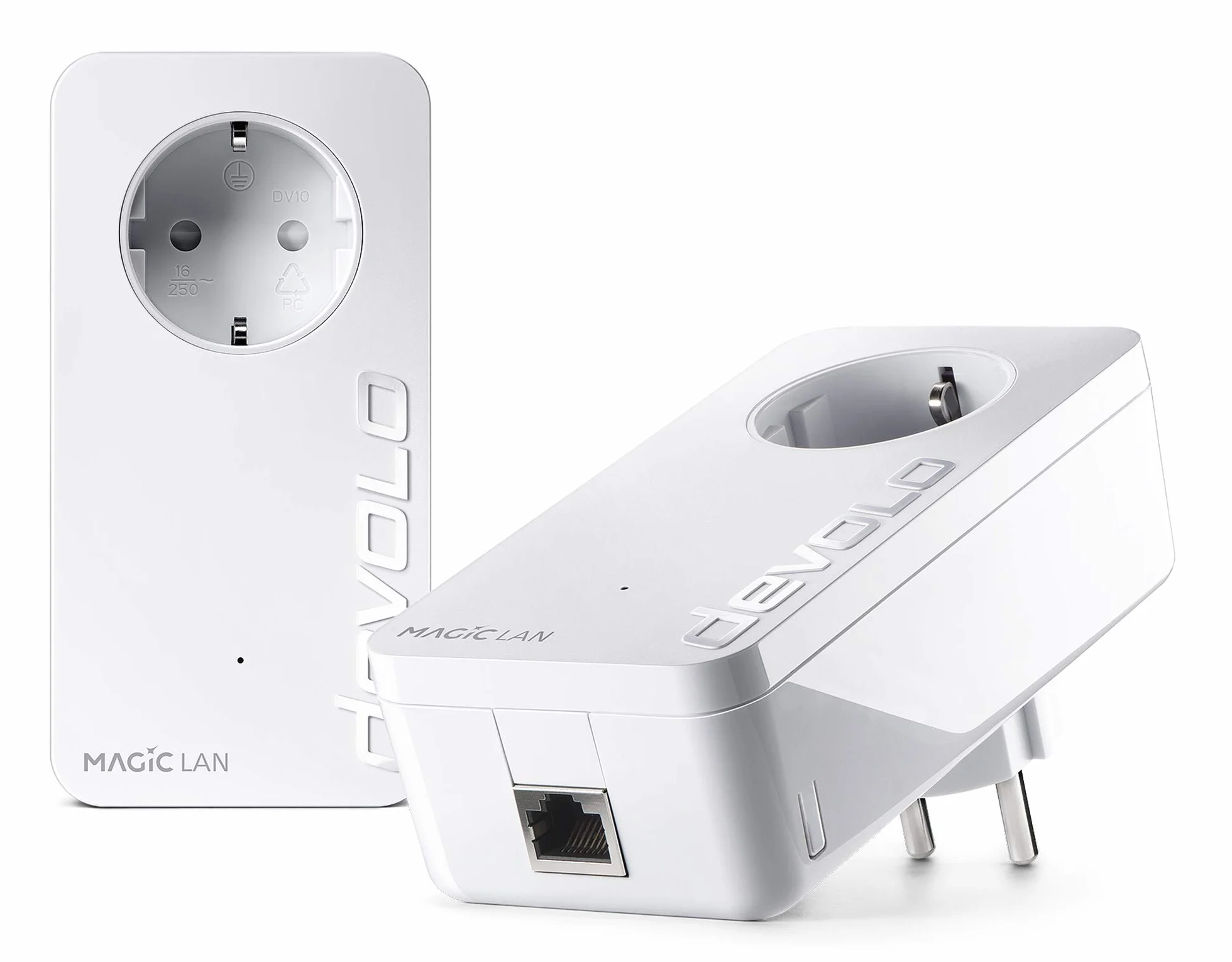 devolo Magic 1 LAN Starter Kit, adapter LAN Powerline – do 1200 Mbit/s, idealny do domowego biura i gier, 1 x złącze Gigabit LAN, dLAN 2.0, biały