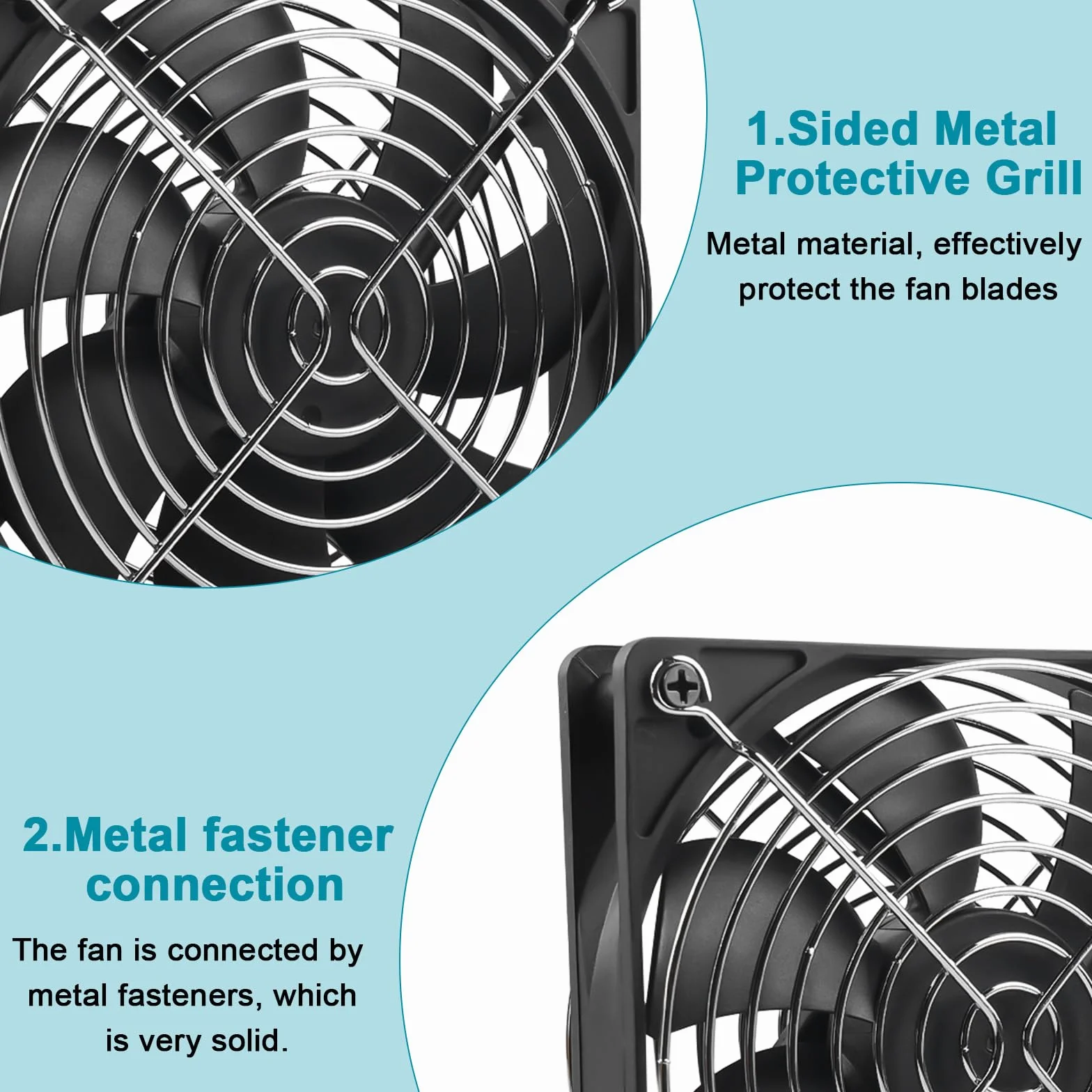 Wentylator obudowy 120 mm USB PC Multi-Speed metalowy grill chłodzący z regulowanym przedłużaczem do laptopa