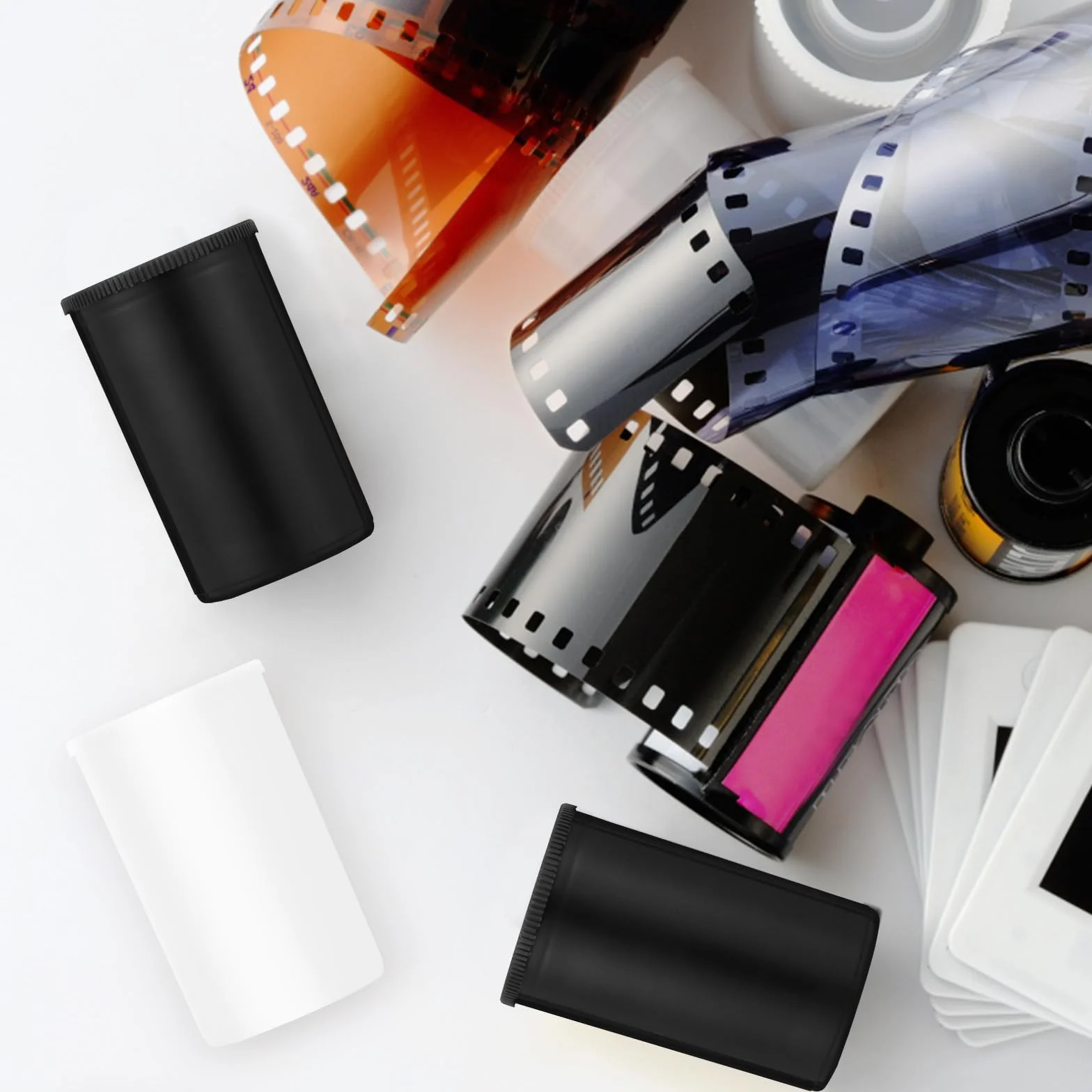 Pojemniki Na Klisze Wielokrotnego Użytku 20 Opakowań Etui Na Pojemniki Na Klisze Do Przechowywania Klisz Fotograficznych