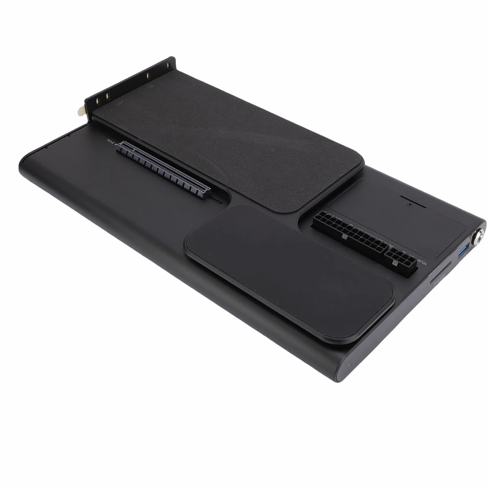 Jectse PCIEX16 GPU Dock Station, Zewnętrzna Stacja Dokująca Grafiki dla 5, 140W PD, PCIE4.0 X4, 2,5G RJ45, USB 3.2, M.2 Slot, AIDX/SFX Zasilacz, dla Wygranych 10 11