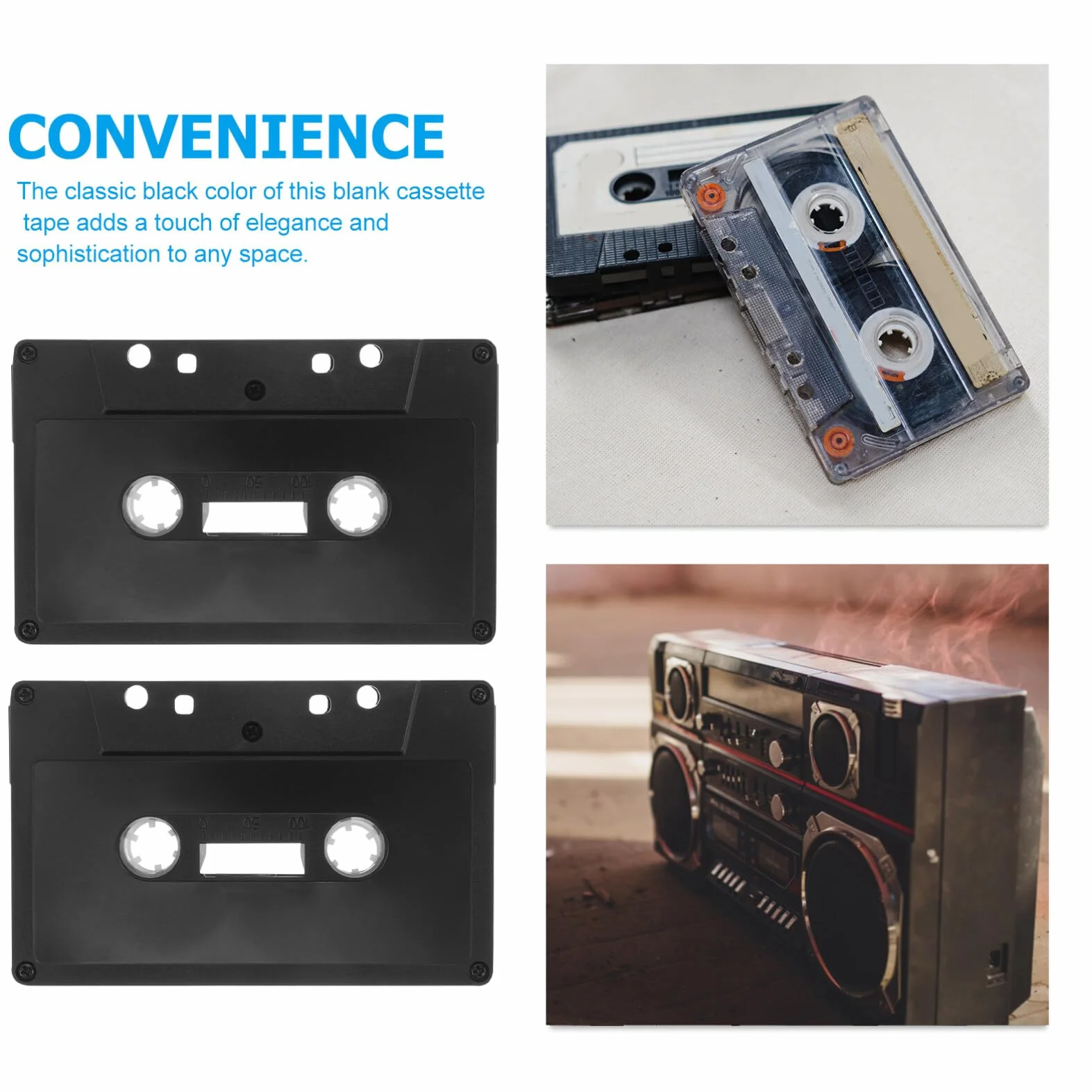 Zerodeko Kaseta Magnetofonowa Puste Kasety Magnetofonowe Do Dekoracji Retro Wall Art 4 Szt Dekoracja Ścienna