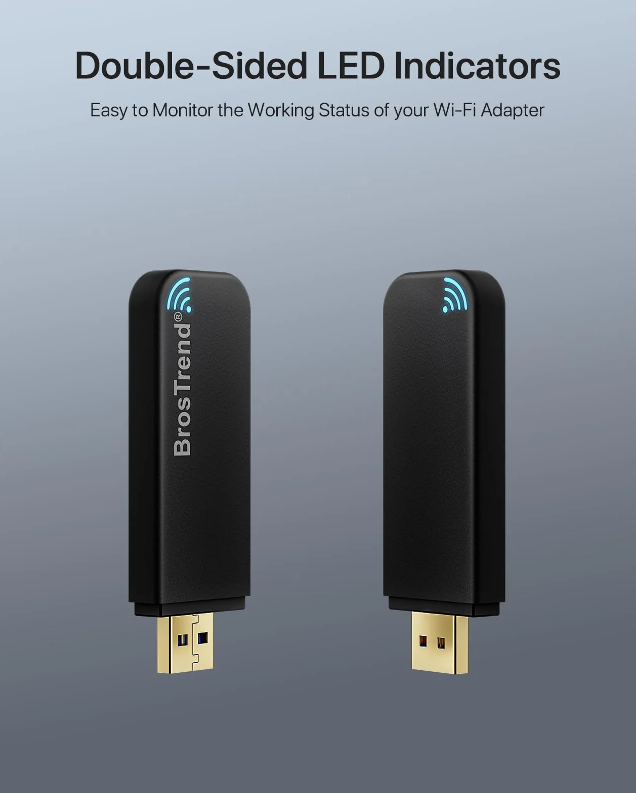 BrosTrend Adapter Linux USB WiFi AC1200 obsługuje Kali, Ubuntu, Mint, MATE | Debian, Kubuntu, LMDE, Zorin, Raspberry Pi 2+, Windows 11, bezprzewodowy dwupasmowy klucz sprzętowy Linux WiFi 5 GHz/867 Mb
