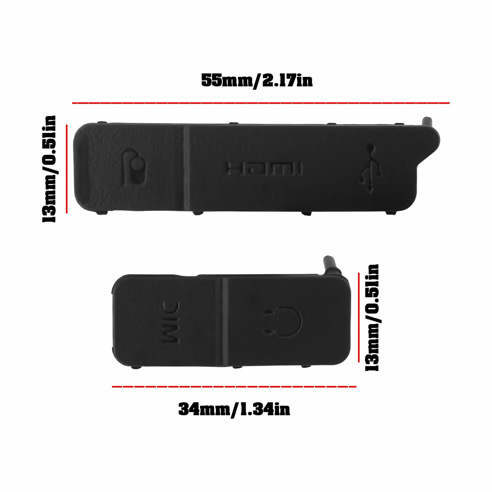 ECSiNG Kamera USB MIC HDMI gumowa osłona portu kompatybilna z Nikon Z5 Z6 Z7 Z6 II Z7 II Z7 II