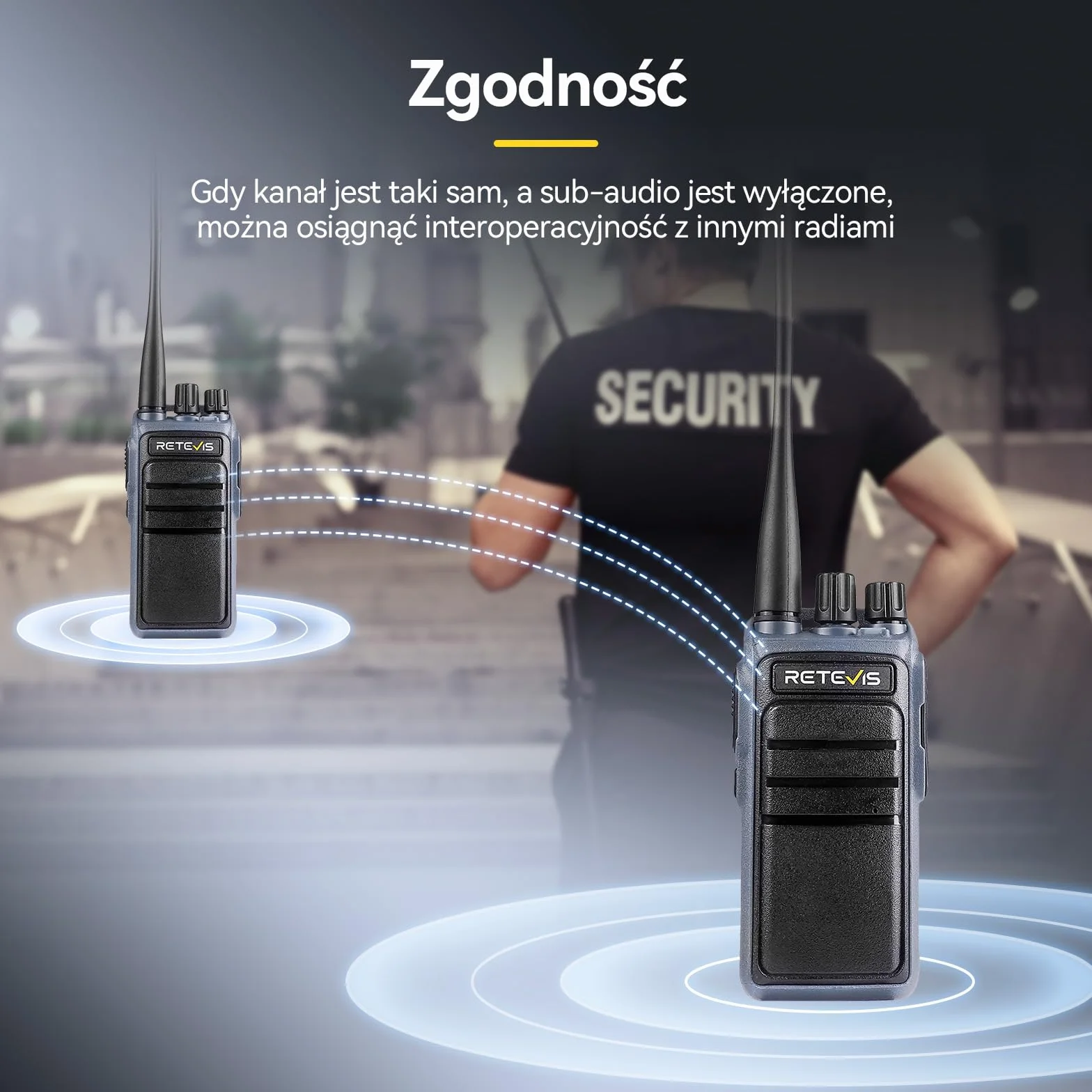 Retevis C64 Walkie Talkie Dwukierunkowa Redukcja Szumów, Dwupasmowe Radio Przenośne dla Dorosłych, Sterowane Językiem, Dwukierunkowe Radio Dużej Mocy do Jazdy na Rowerze, Wspinaczki (czarne,1 szt)