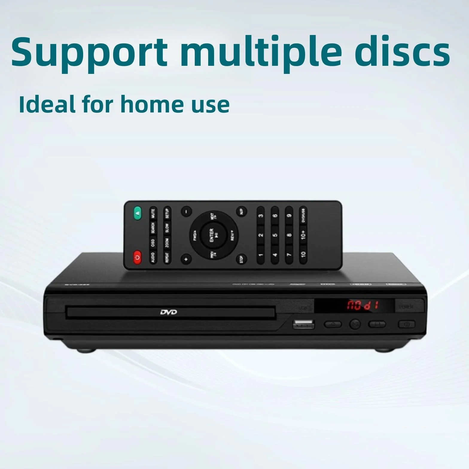 Region Free odtwarzacz DVD, 1080p HDMI USB, pilot i kable | Odtwarzacz DVD bez regionu 1080p, skalowanie HDMI, multimedia USB, kompaktowy przenośny, pilot i wszystkie kable, nie Blu-ray