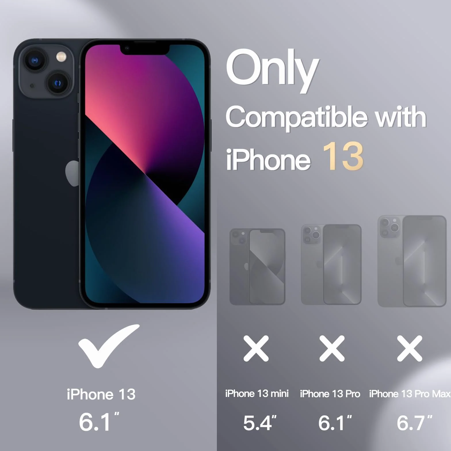JETech Silikonowe Etui dla iPhone 13 6,1 Cala, Jedwabisty Miękki w Dotyku Futerał Ochronny na Całe Ciało, Odporny na Wstrząsy Pokrowiec z Podszewką z Mikrofibry (Czarny)