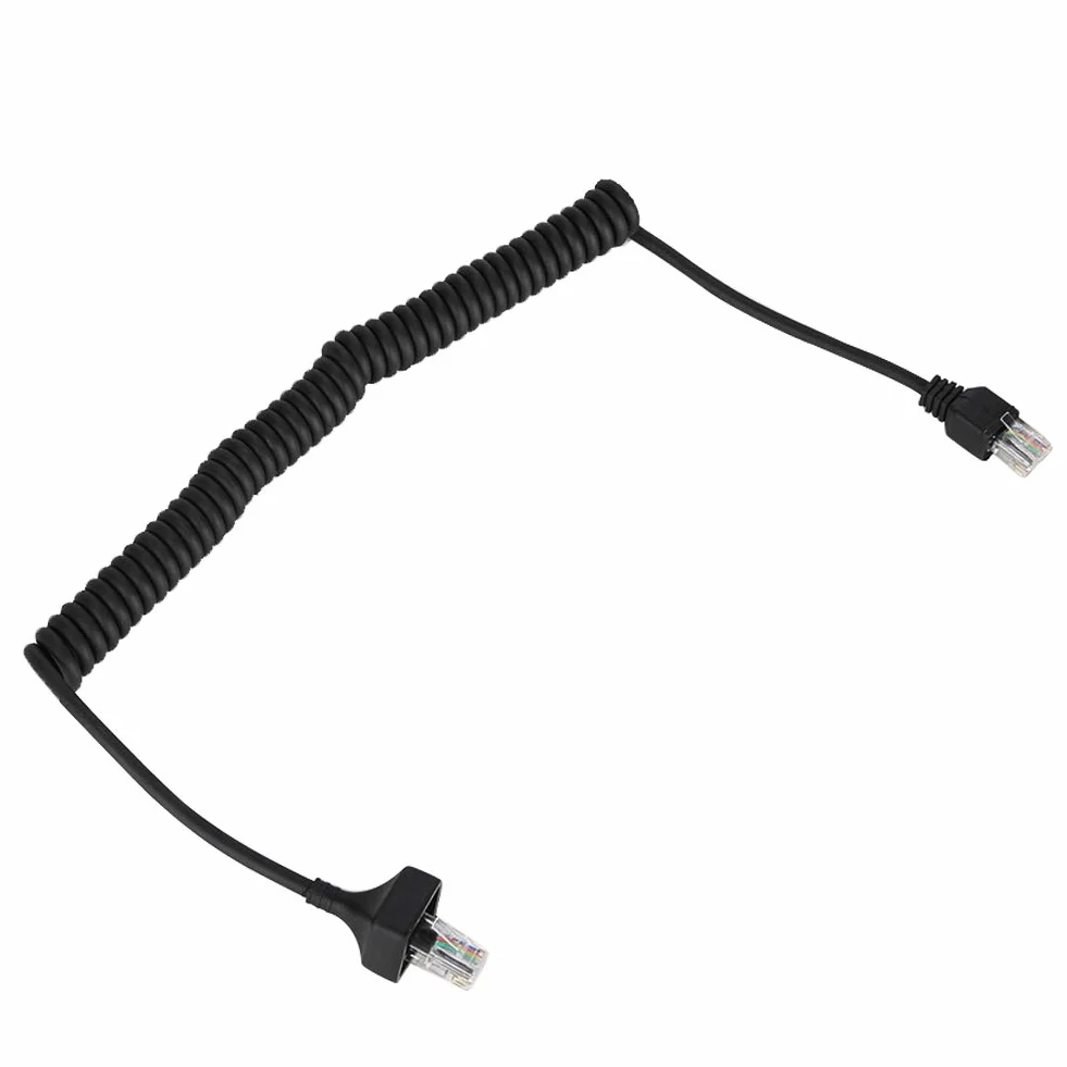 Kabel Mikrofonowy, 8-pinowy, Elastyczny Kabel o Długości 50 Cm, Przewód Mikrofonowy, Kabel Mikrofonowy, Kabel Mikrofonu Głośnikowego do Radia Kenwood