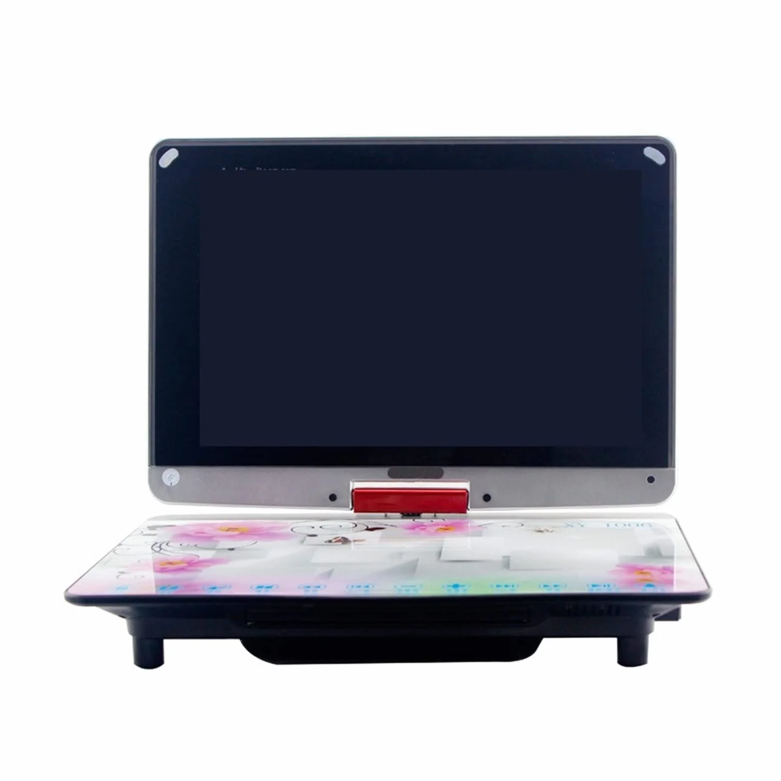 Odtwarzacz DVD do TV, Pełnoformatowy wielofunkcyjny przenośny domowy odtwarzacz DVD Obsługa telewizora Port USB Odtwarzanie kart SD i obrotowy ekran dotykowy HD do filmów rodzinnych