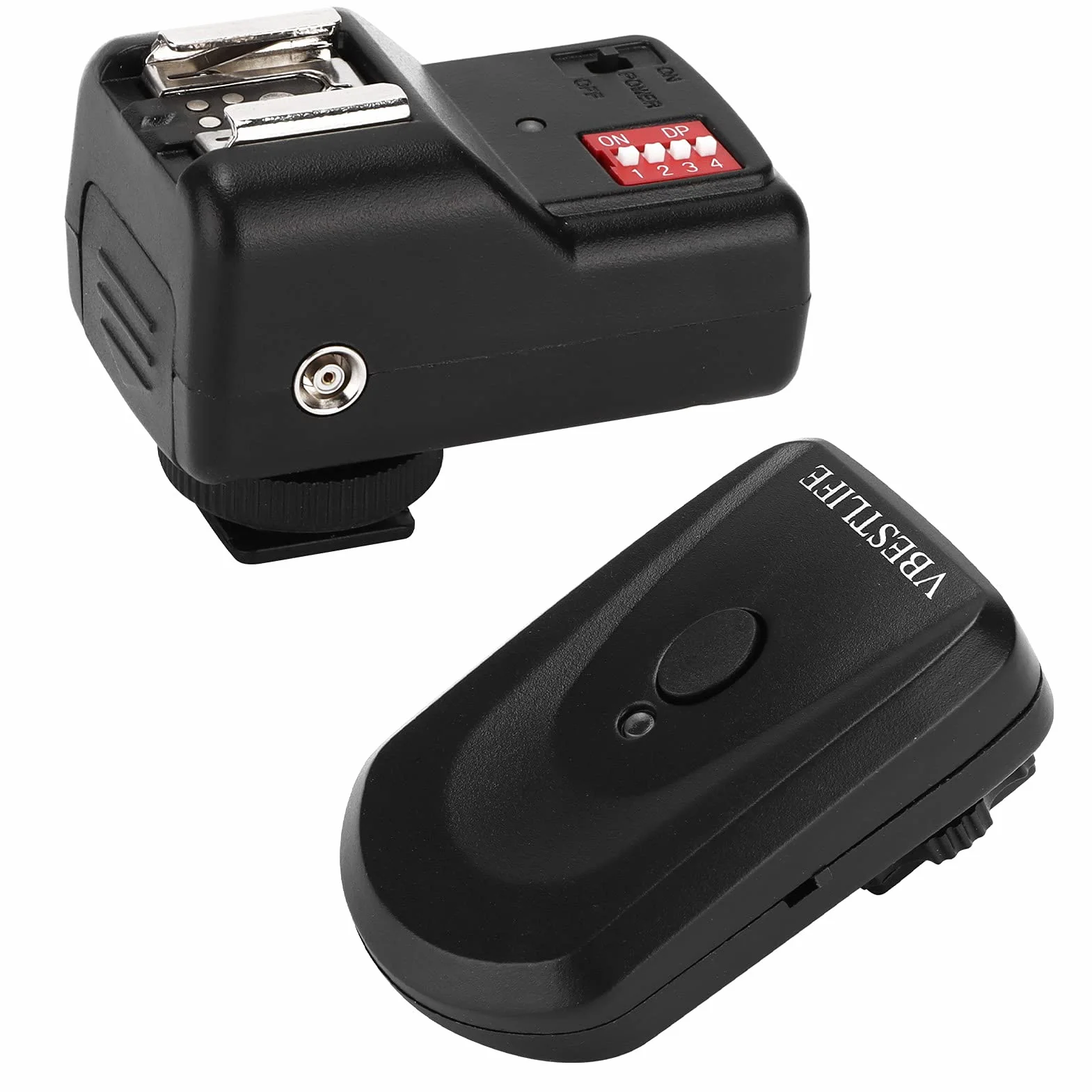 16-kanałowy Bezprzewodowy Zdalny Wyzwalacz Lampy Błyskowej Speedlite z Odbiornikiem z Uniwersalną Gorącą Stopką Kompatybilny z Lampami SB-900, SB-800, 580EX II, 550EX, 540EZ, AF-540 FGZ, AF-360