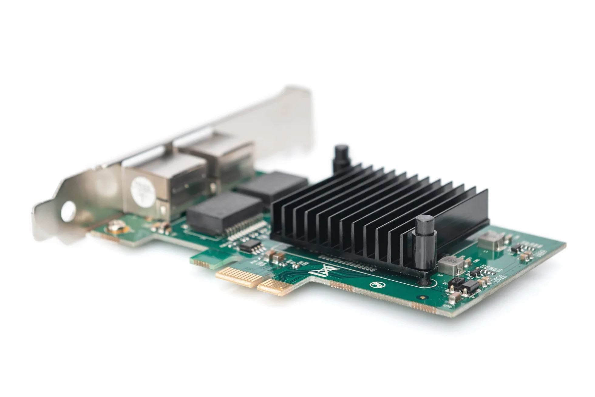 DIGITUS Karta sieciowa Gigabit PCIe – 2-portowa RJ45 - Layer-2 - Intel Chipsatz 82575EB - 1-GBit/s - VLAN & Flow-Control