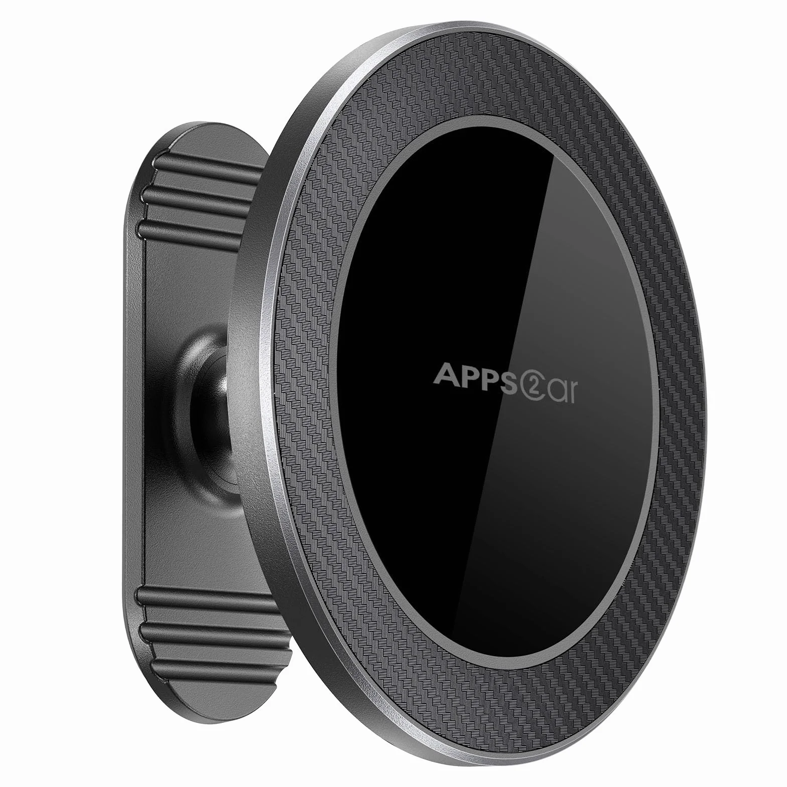APPS2Car Magnetyczny Uchwyt na Telefon, Kompatybilny z MagSafe, 17 Magnesów N56, Obrót 360°, Kompaktowy Uchwyt do Deski Rozdzielczej, Biurka, Kuchni i Łóżka