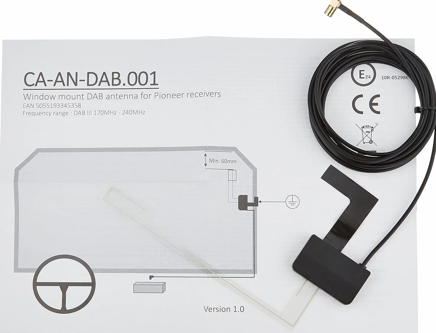 Pioneer DEH-X7800DAB-AN radio samochodowe 1-DIN, tuner CD z RDS, FM i tunerem DAB/DAB+, CD, Bluetooth, USB, wejście AUX, zestaw głośnomówiący Bluetooth, kompatybilny z Androidem i iPodem/iPhonem