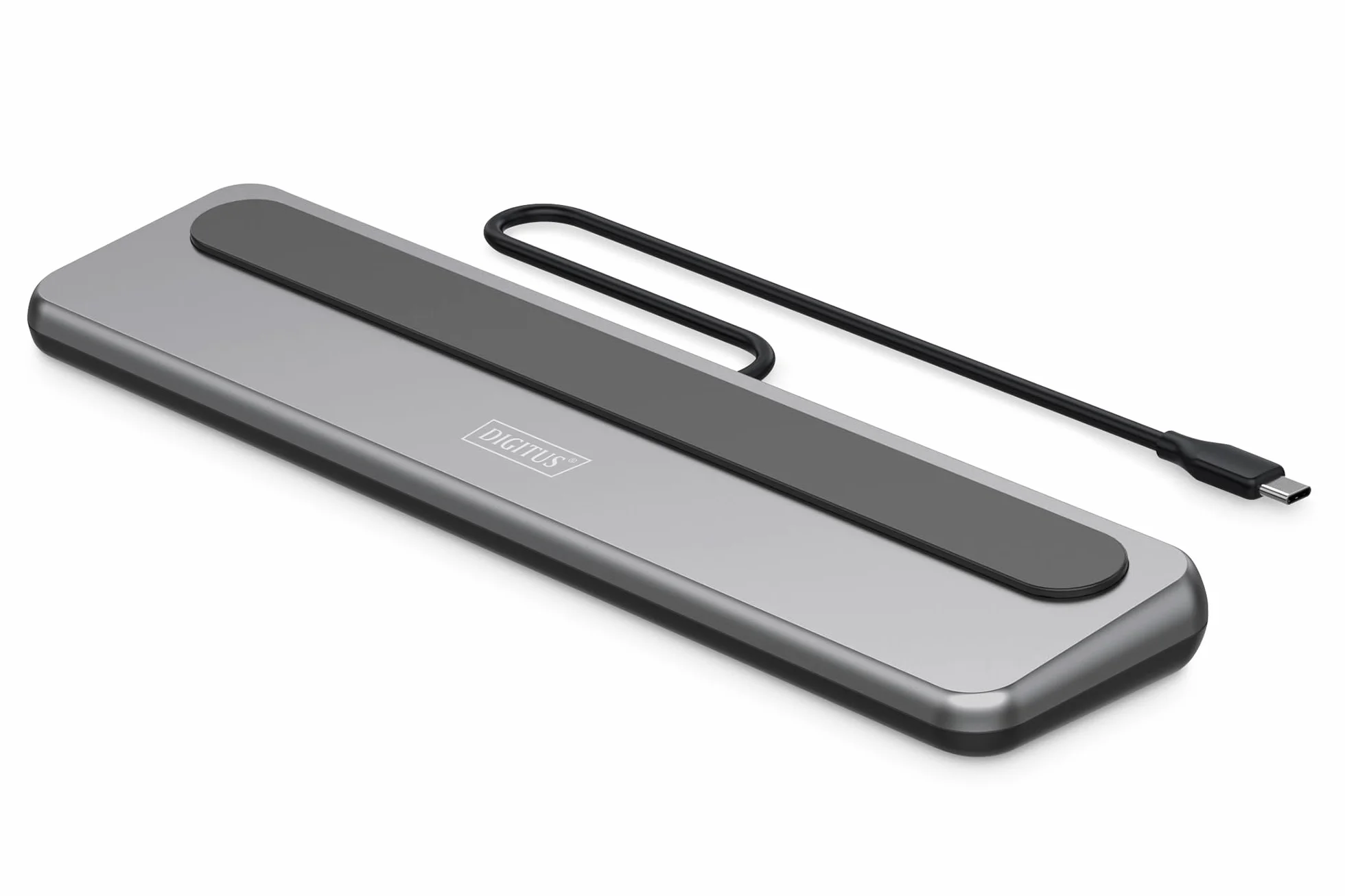 DIGITUS Stacja dokująca do notebooka – 12 portów – 2x HDMI, 1x DisplayPort 8K 30Hz – 2x USB-A 3.2 Gen2, 1x Typ-A 3.2 Gen1, 1x USB-C 3.2 Gen2 – 1x RJ45 – Czytnik kart SD/MicroSD – Złącze 3,5 mm – Szara