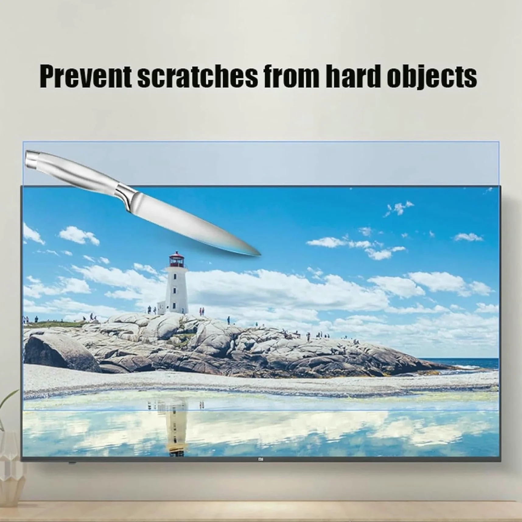 Folia filtrująca ochronna na ekran TV, Przezroczysta osłona ekranu telewizora do monitora LED LCD Smart TV o przekątnej 32–75 cali(40 Inches 886x498mm)