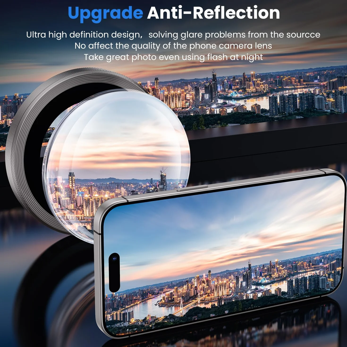 WSKEN Osłona obiektywu aparatu iPhone 16 Pro/iPhone 16 Pro Max - [Zachowaj oryginalne fotografowanie] Nietłukąca się osłona ekranu aparatu ze szkła hartowanego Ultra HD 9H, metalowy pierścień,