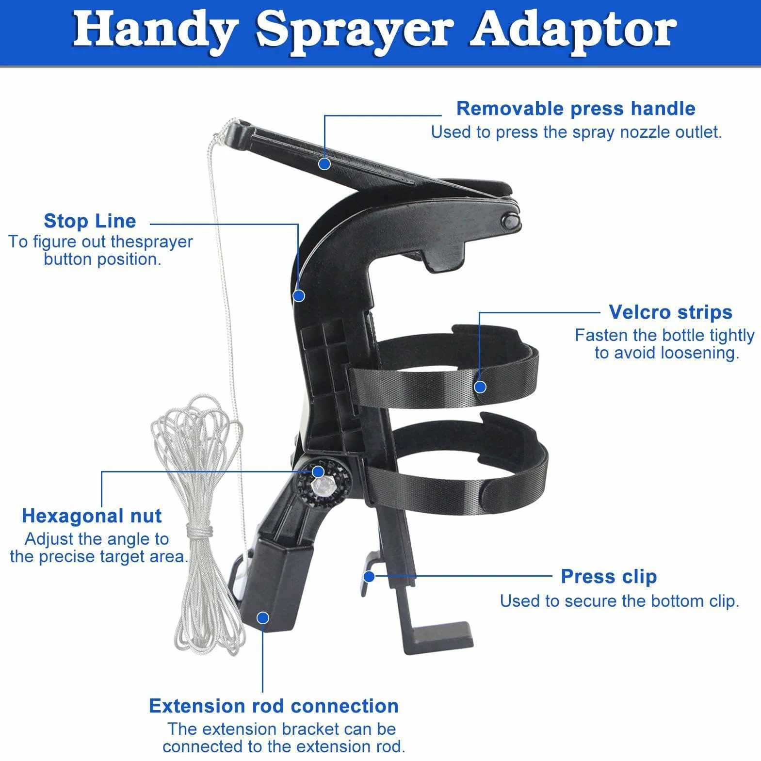 Adapter Przedłużki Puszek Spray Regulowane Przystawki Malarskie | Końcówki drążka przedłużającego Narzędzia, Akcesoria Do Gniazd Pszczół Cieśli, Drzew, Obrony Uli, Ogrodu, Liści, Rynien,