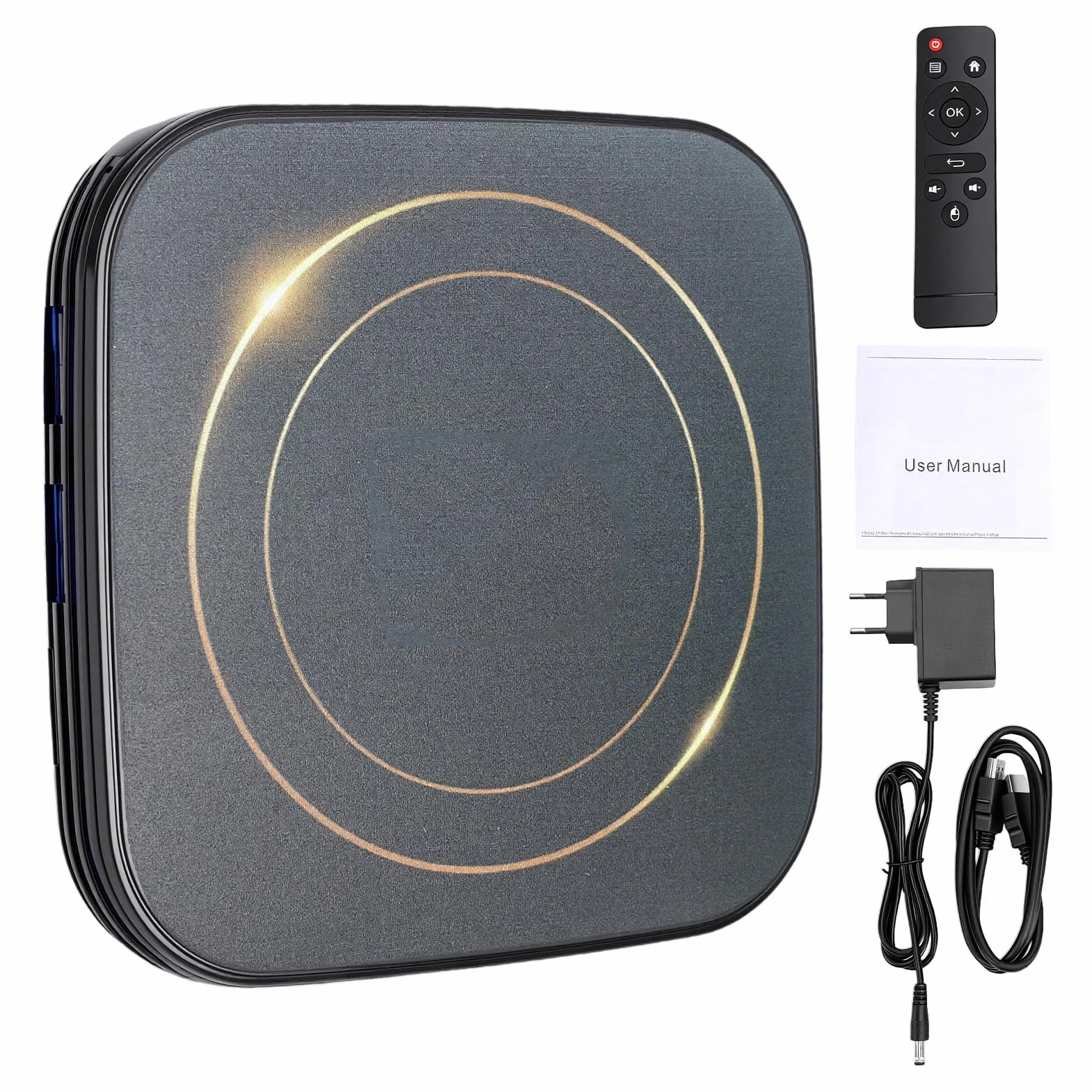 Sxhlseller TV Box 8K, Odtwarzacz Multimediów Strumieniowych Android 12 z Dwuzakresowym Wi-Fi 2.4G 5G, Dekodowanie Wideo 4K 60FPS, BT 4.0, Ethernet, USB, Karta TF, Inteligentny Dekoder (wtyczka UE