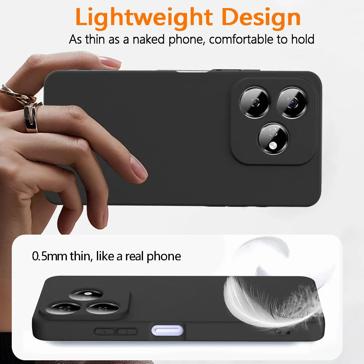 Etui Bumper do Motorola Edge 60 Pro/Moto Edge 60 Pro, pokrowiec ochronny przeciw odciskom palców, odporny na wstrząsy miękki pokrowiec na telefon odporny na wstrząsy i łatwy do czyszczenia