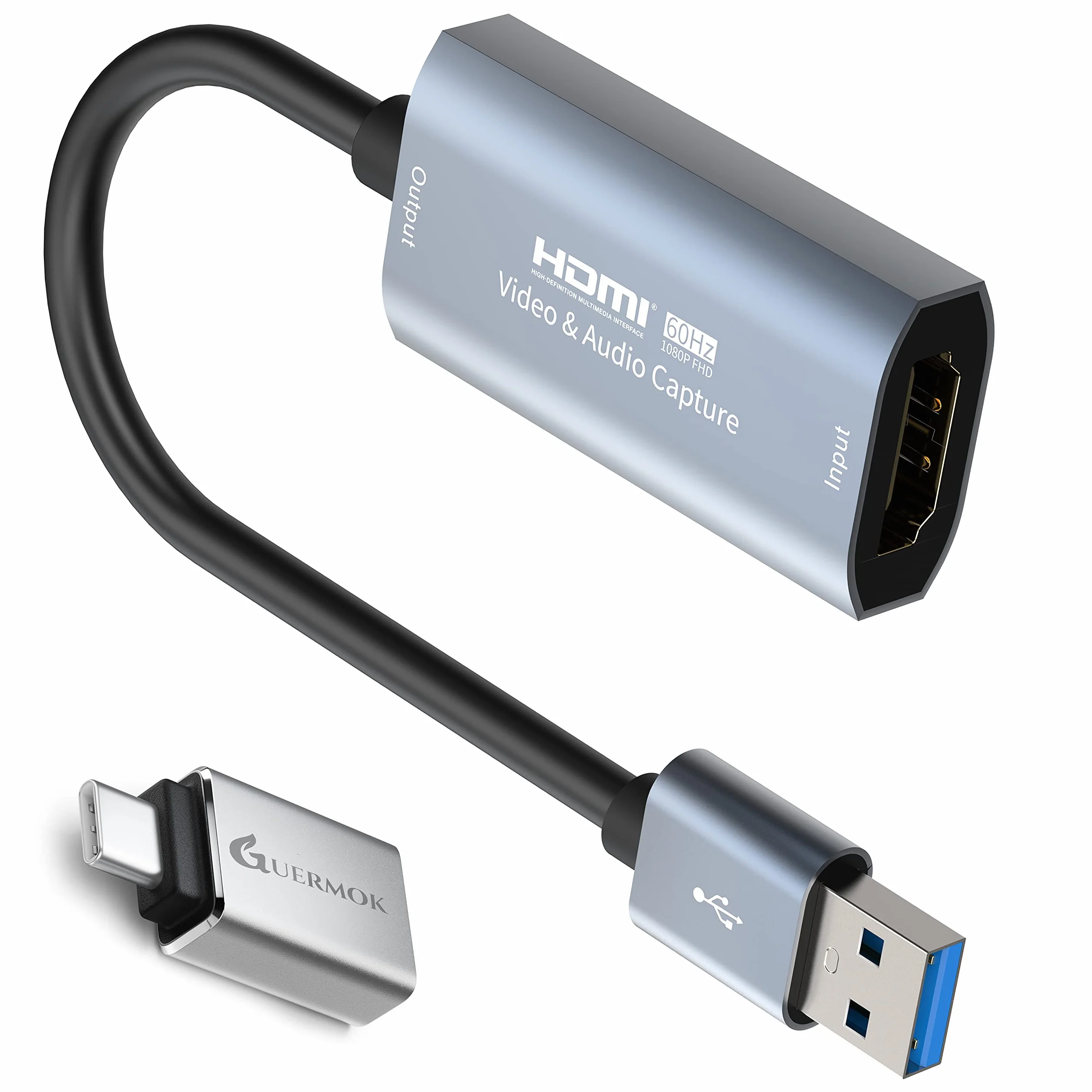 Karta przechwytywania wideo, karta 4K Cam Link karta przechwytywania HDMI na USB, pełne urządzenie do przechwytywania wideo 1080P do gier, przesyłania strumieniowego, kompatybilna z systemem Mac OS
