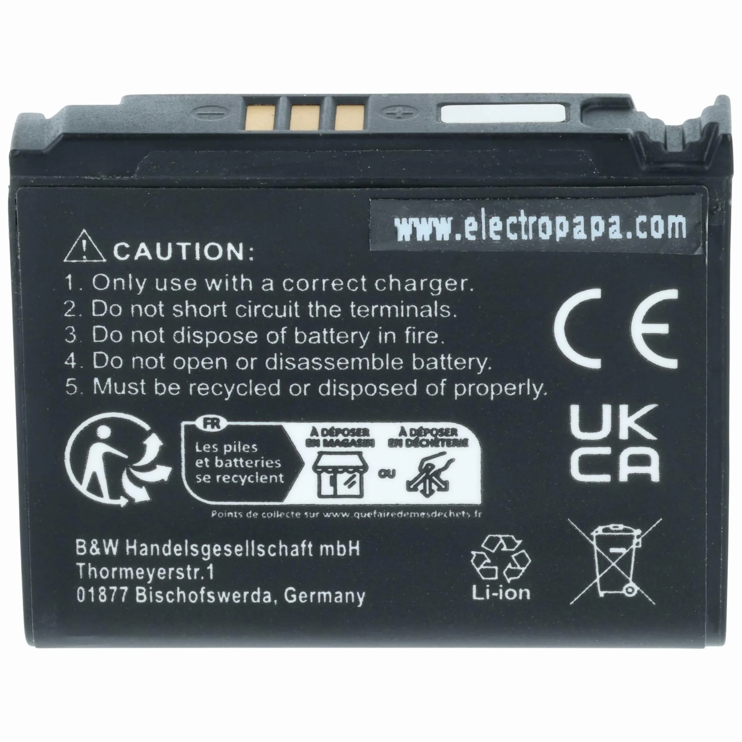 vhbw akumulator litowo-jonowy 800 mAh 3,7 V do telefonów komórkowych, smartfonów Samsung SGH-J208, SGH-L170, SGH-L770, SGH-L810, SGH-L810v, SGH-U800 zastępuje AB653039CE