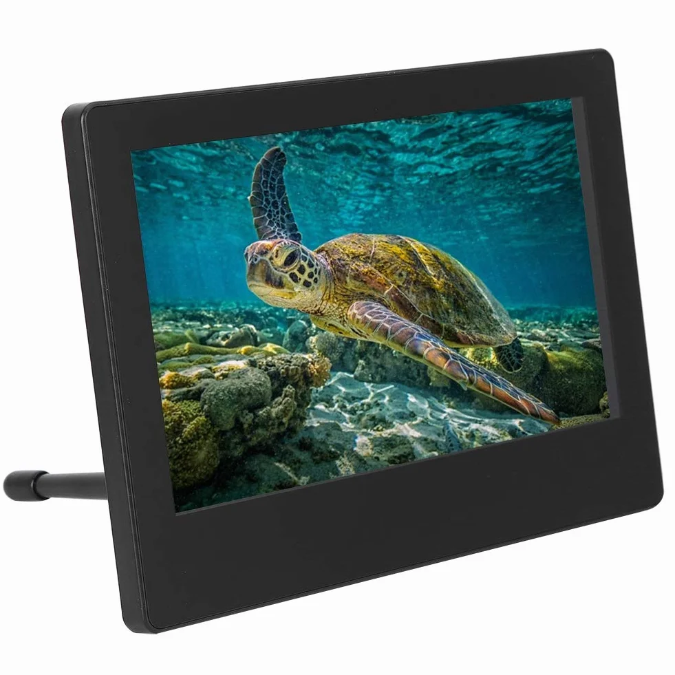 7-calowy monitor IPS z pełnym kątem widzenia i ekranem LCD Wyświetlacz HDMI z obudową do komputera Mini PC Display
