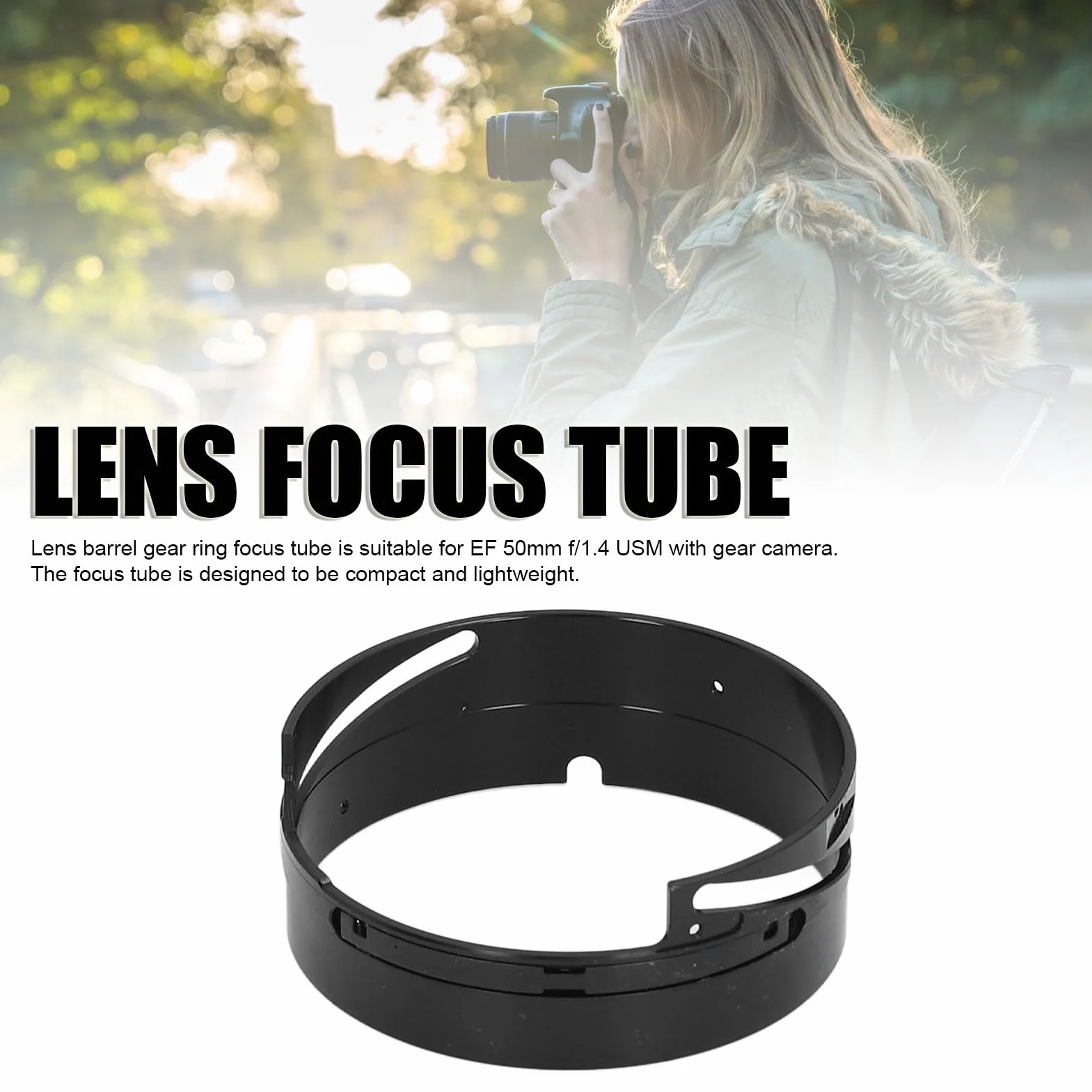 Pierścień Zębaty Tubusu Obiektywu Tubus Ostrości, Tubus Ogniskowania Obiektywu 50 1,4 Focus, Tubus Tulei Pierścienia Zębatego do Obiektywu 50 Mm F1,4 USM Wymiana Obiektywu Część