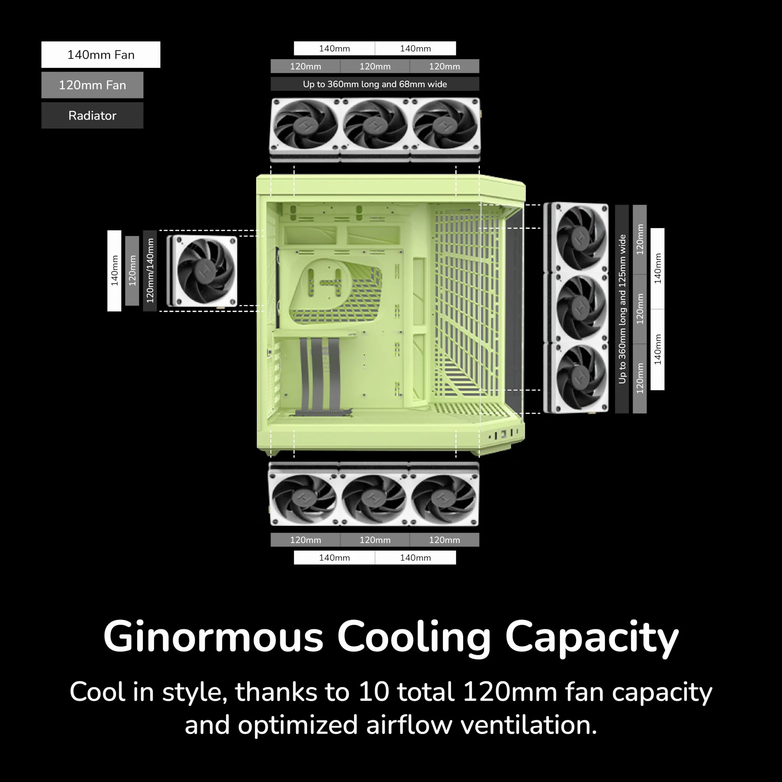 Hyte Y70 Mid-Tower ATX gamingowe etui na komputer stacjonarny - panoramiczne szkło hartowane - podwójna komora - obudowa o wysokim przepływie powietrza - kabel PCIe 4.0 w zestawie - nowa nowoczesna