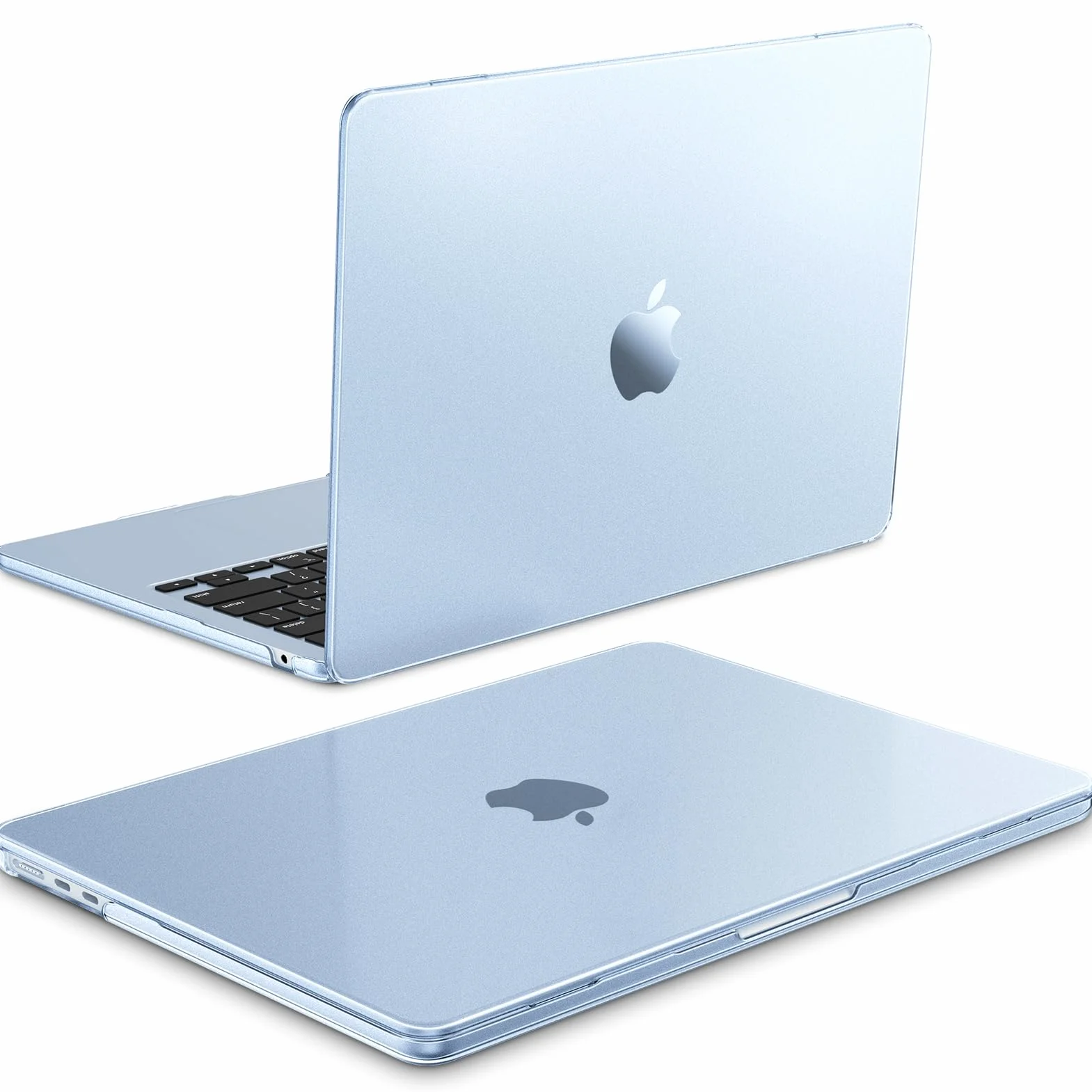 Fintie Etui kompatybilne z MacBook Air 13,6 cala M4 M3 M2 A3240 A3113 A2681 (2025-2022), [100% odpowiada oficjalnemu kolorowi] Premium ultracienkie, matowe, twarde etui ochronne, błękitne