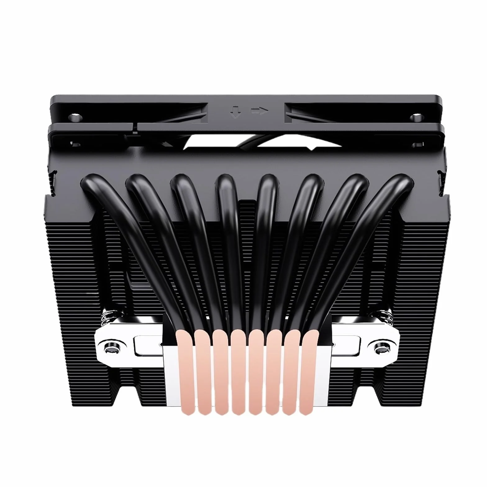Niskoprofilowy grzejnik procesora UT-75, 8 rurek cieplnych, wentylator 4-pinowy do procesora LGA 1700 1200 2011 2066 AM4 AM5 (8 Heat PiPES WH_NO RGB)