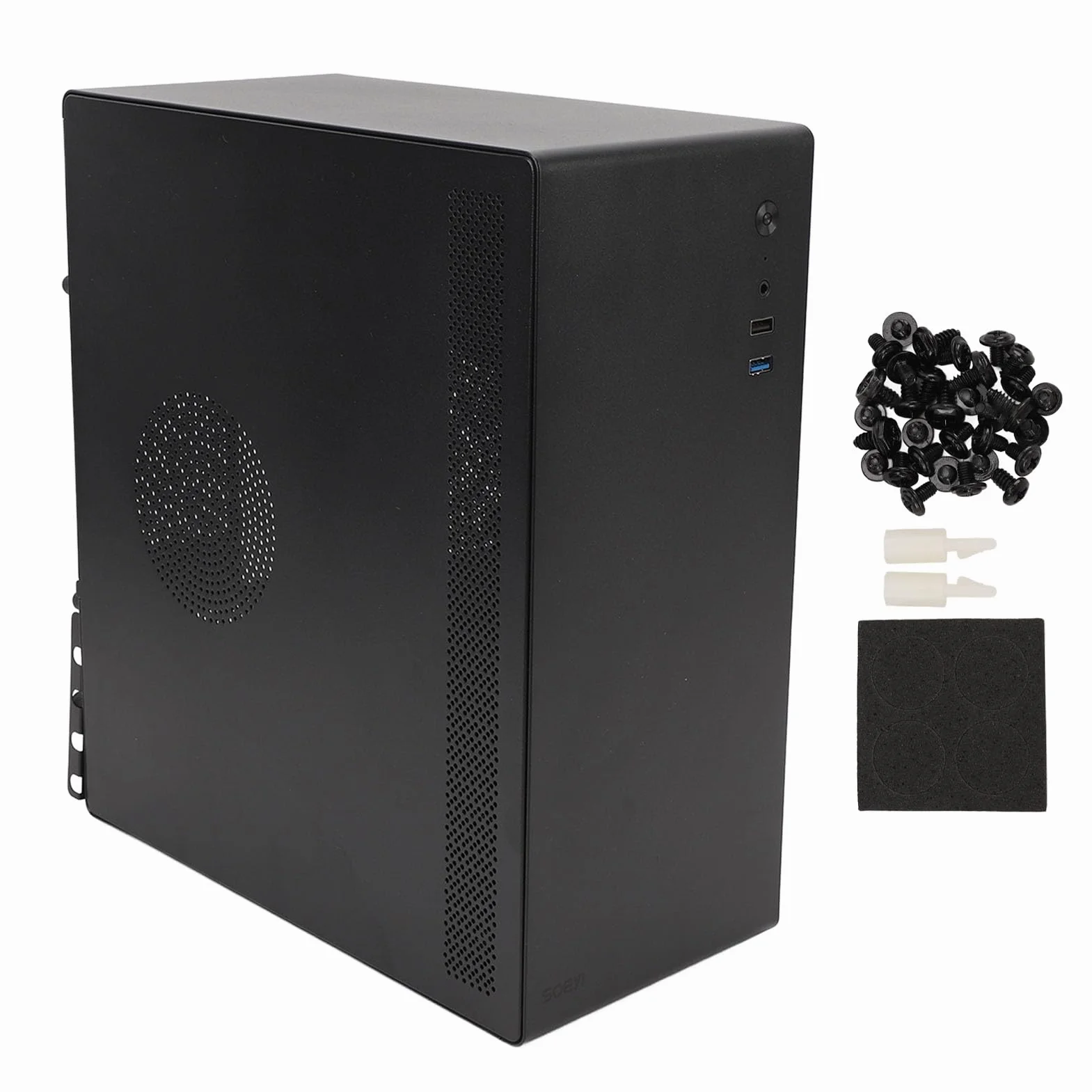 Obudowa Komputera do Gier, Obsługa Karty Graficznej 280 Mm, Prześwit Chłodnicy Procesora 120 Mm Obudowa Komputera ATX, PC Micro ATX z Gniazdami Dźwiękowymi USB 3.0 do Gier w Domowym Biurze