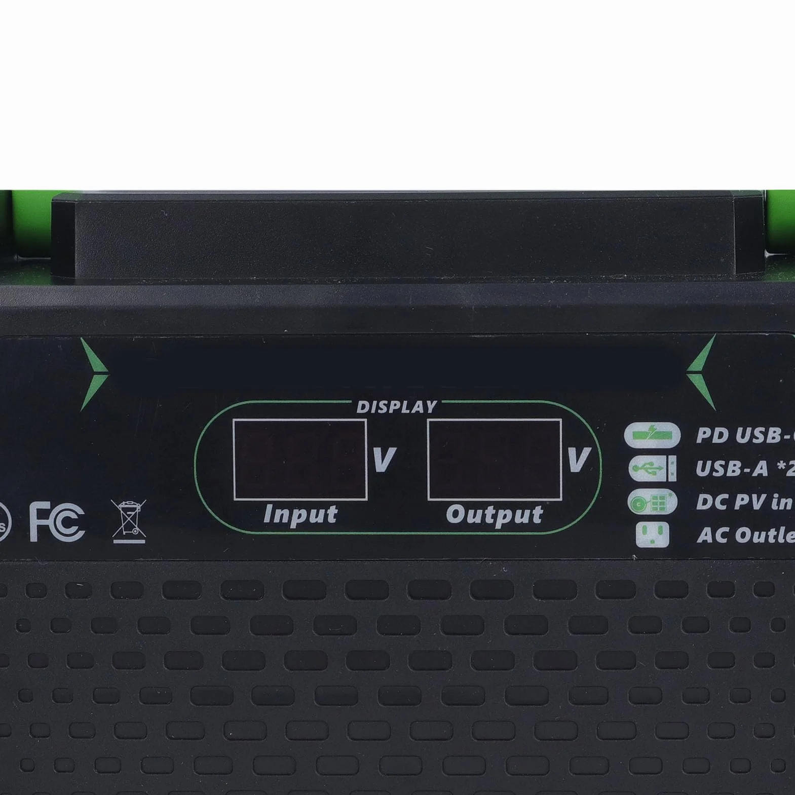 Drfeify Inwerter Samochodowy, Konwerter Zasilania Pojazdu z falą sinusoidalną modyfikowaną ABS 12 V na 220 V 500 W z Wyświetlaczem LCD, 2 Gniazda 2 Porty USB Szybkie Porty ładowania do Podróżowania na
