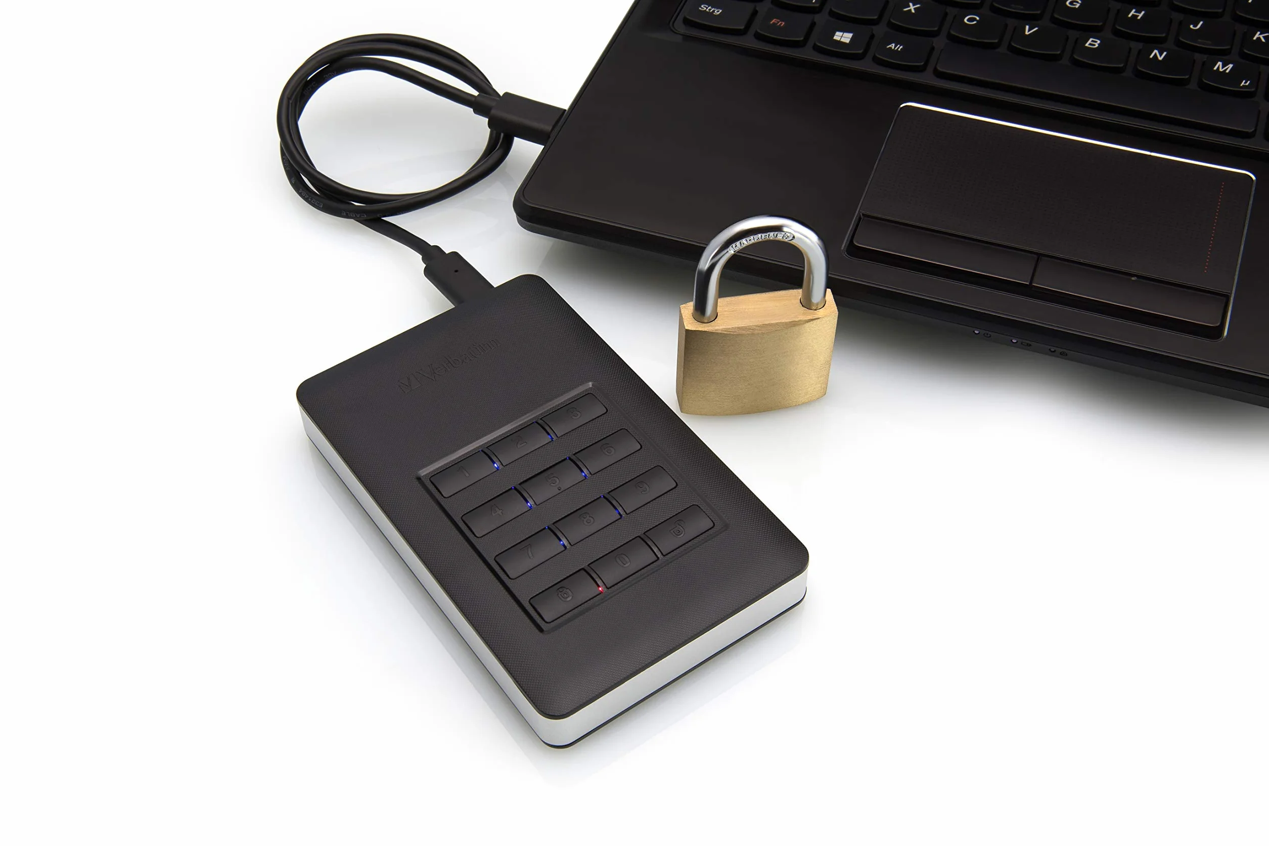 Verbatim Store 'n' Go Secure Port. HDD USB 3.1. Gen 1. 2 TB, Black, 53403 (USB 3.1. Gen 1. 2 TB, Black With Keypad Access)
