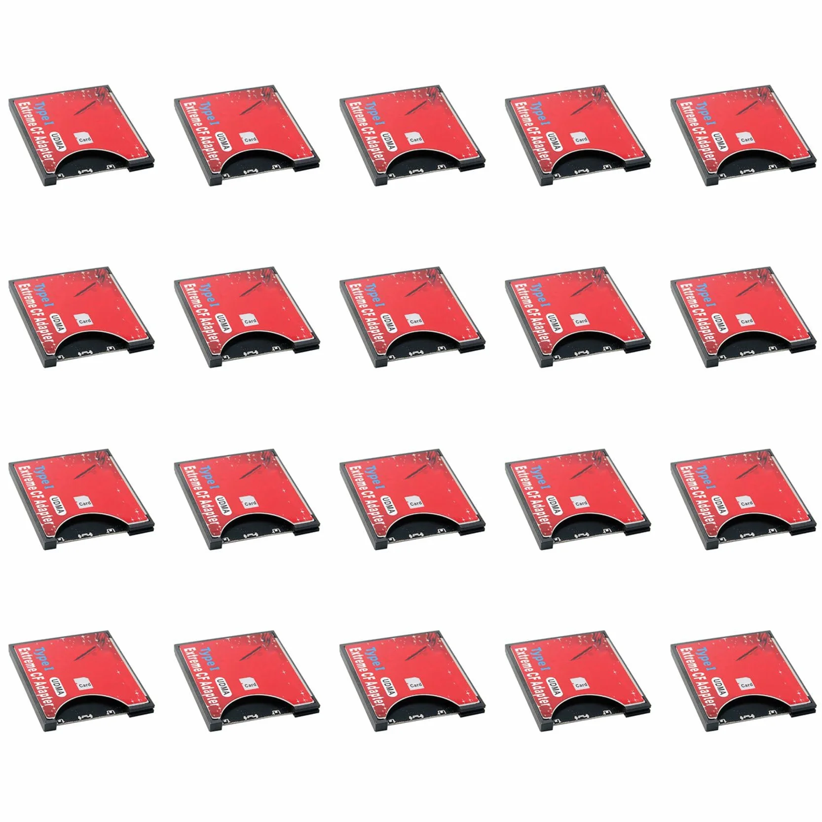 20X Nowy Pokrowiec na Kartę SD do ObsłUguje Bezprzewodową Kartę WIFI SD Typ i Adapter SLR Camera Red