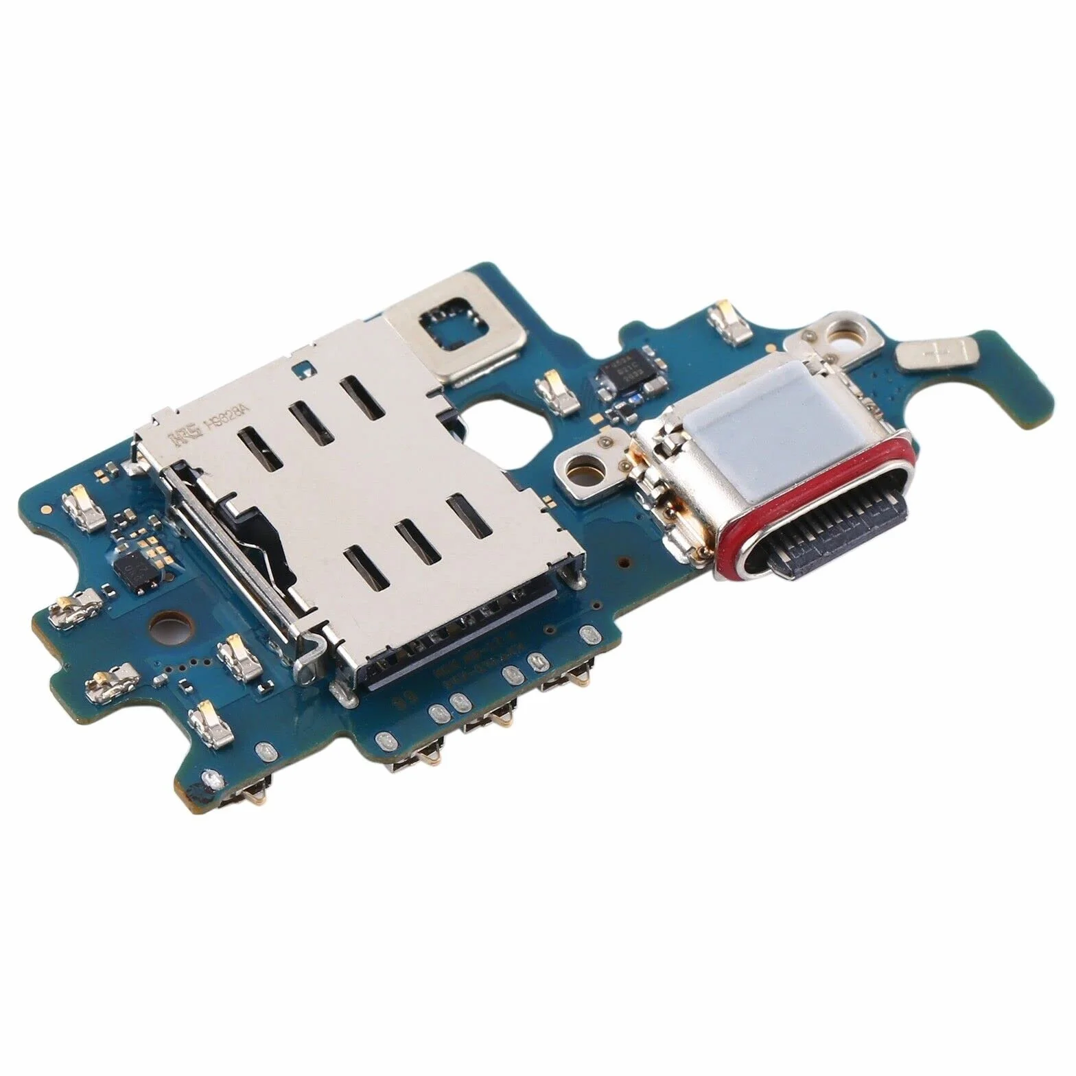 Samsung Galaxy S21 5G G991B złącze do ładowania i czytnik kart sim - Wewnętrzna część zamienna z gniazdem USB, odtwarzaczem sim, mikrofonem i anteną