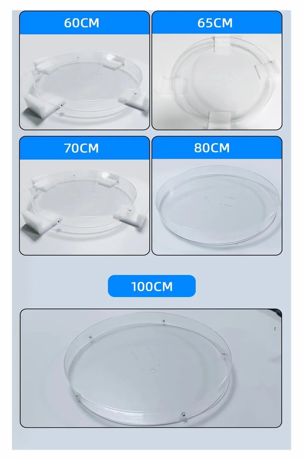 3D Obrotowy Holograficzny Projektor Fan Figure Antydotykowy Antyzarysowy Specjalny Ochronny Pokrowiec Akcesoria Łatwe do zmiany wideo(For 45cm fan)