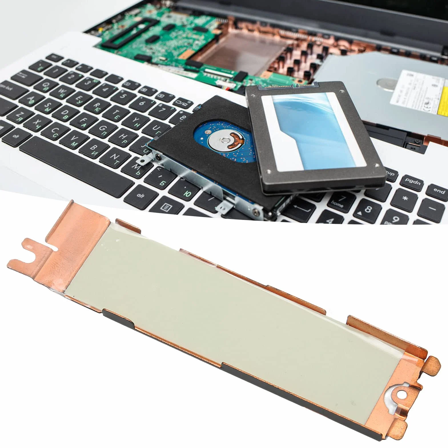 Osłona Radiatora SSD, Rozpraszania Ciepła SSD do Dysku SSD Nvme M.2 NGFF, Wspornik Termiczny Laptopa Osłona Termiczna do XPS 15 9500 9510 9520