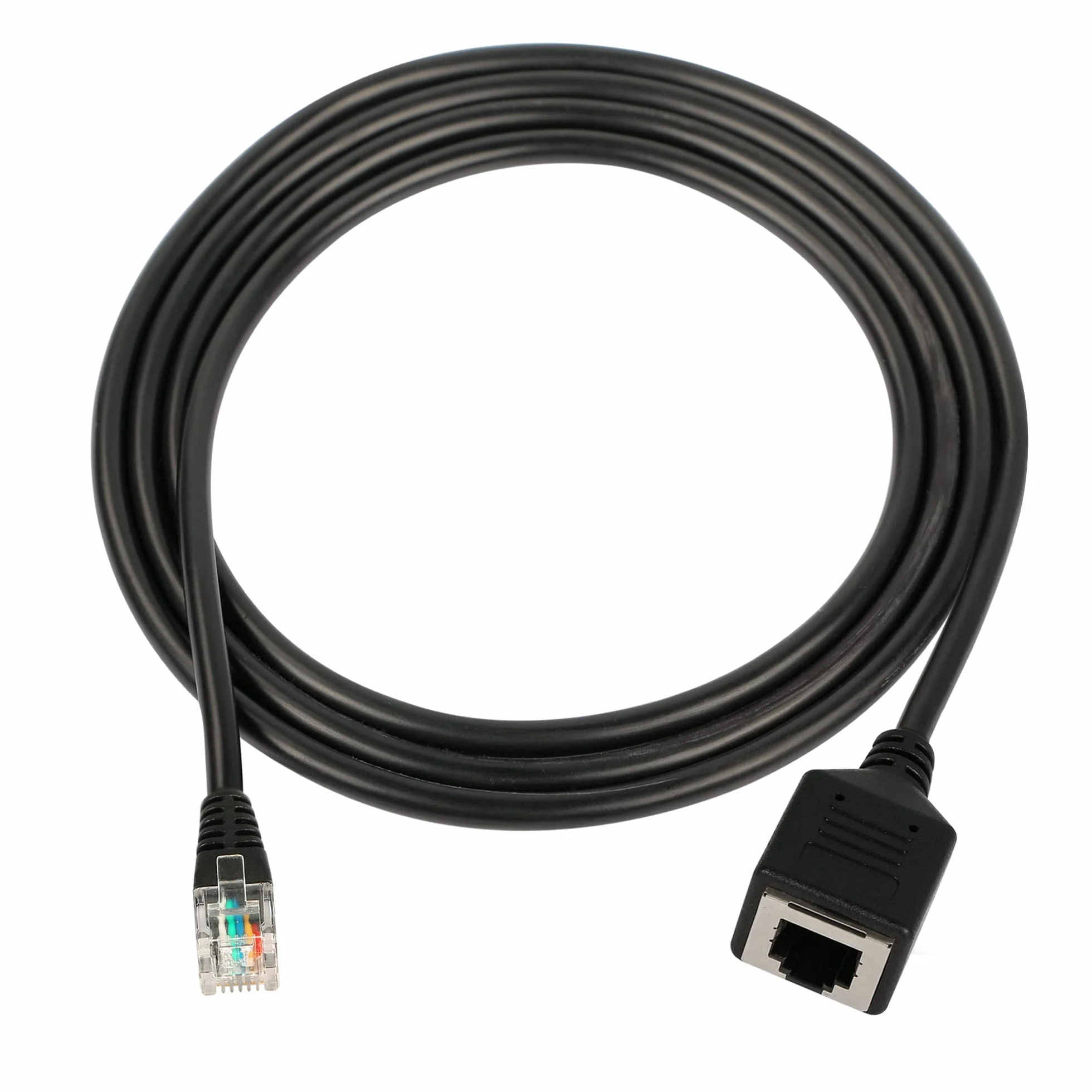 CERRXIAN Przedłużacz RJ12 5FT 6P6C męski na żeński kabel telefoniczny