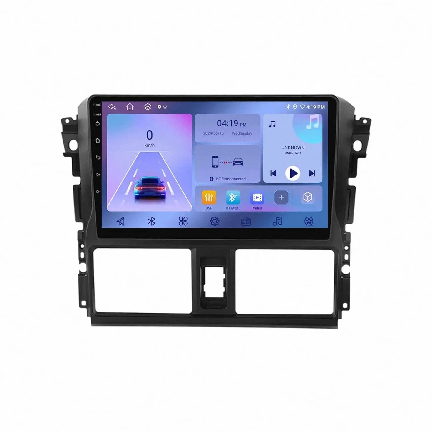 Car Radio dla Toyota VIOS Yaris 2013-2017 9 Inch Android 15 Car Navigation Rear View Camera For, 8 Core 6G+128G