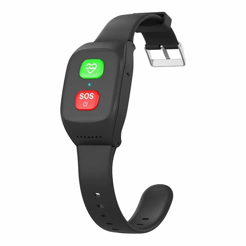 Inteligentny Zegarek Z Alarmem Dla Osób Starszych Fitness Tracker Z Przyciskiem Alarmowym SOS Wykrywanie Upadków I Śledzenie Lokalizacji GPS Wodoodporny 4G Połączenia Głosowe