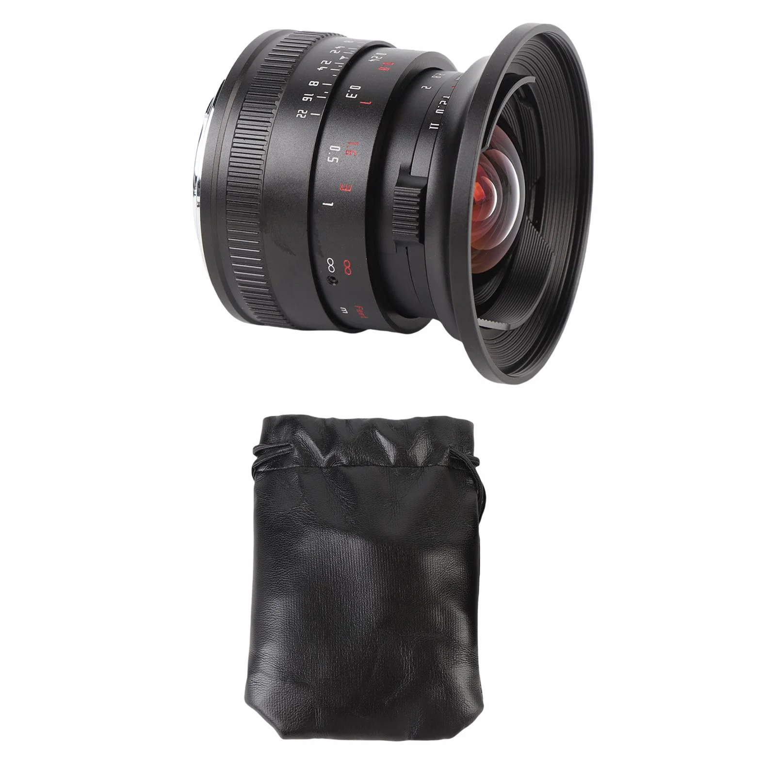 Ausla Obiektyw Stałoogniskowy 12 Mm F2.0 z Ręcznym Ustawianiem Ostrości, Stop Aluminium, Konstrukcja Szerokokątna, Wyjątkowe Możliwości Przy Słabym Oświetleniu, Idealny do Portretów i Fotografii