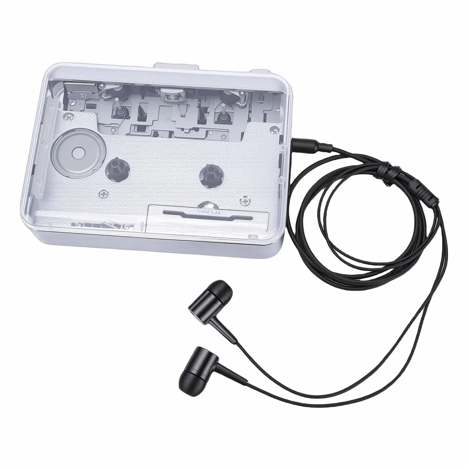 Odtwarzacz Kasetowy, Konwerter Kasetowy USB na MP3 z Dwoma Głośnikami i Gniazdem Słuchawkowym, Przenośny Odtwarzacz dla Entuzjastów Muzyki, Zasilany baterią lub USB