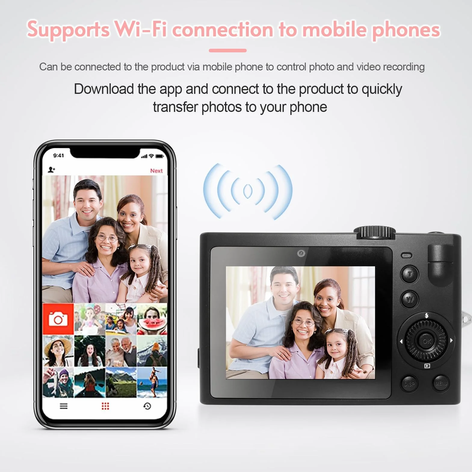 Aparat cyfrowy 5K WiFi, 72 MP, kamera wideo 18x, podwójny obiektyw, ekran IPS 2,8", wbudowany akumulator 1300 mAh, lampa błyskowa LED, 7 rodzajów filtrów kolorystycznych dla studentów,