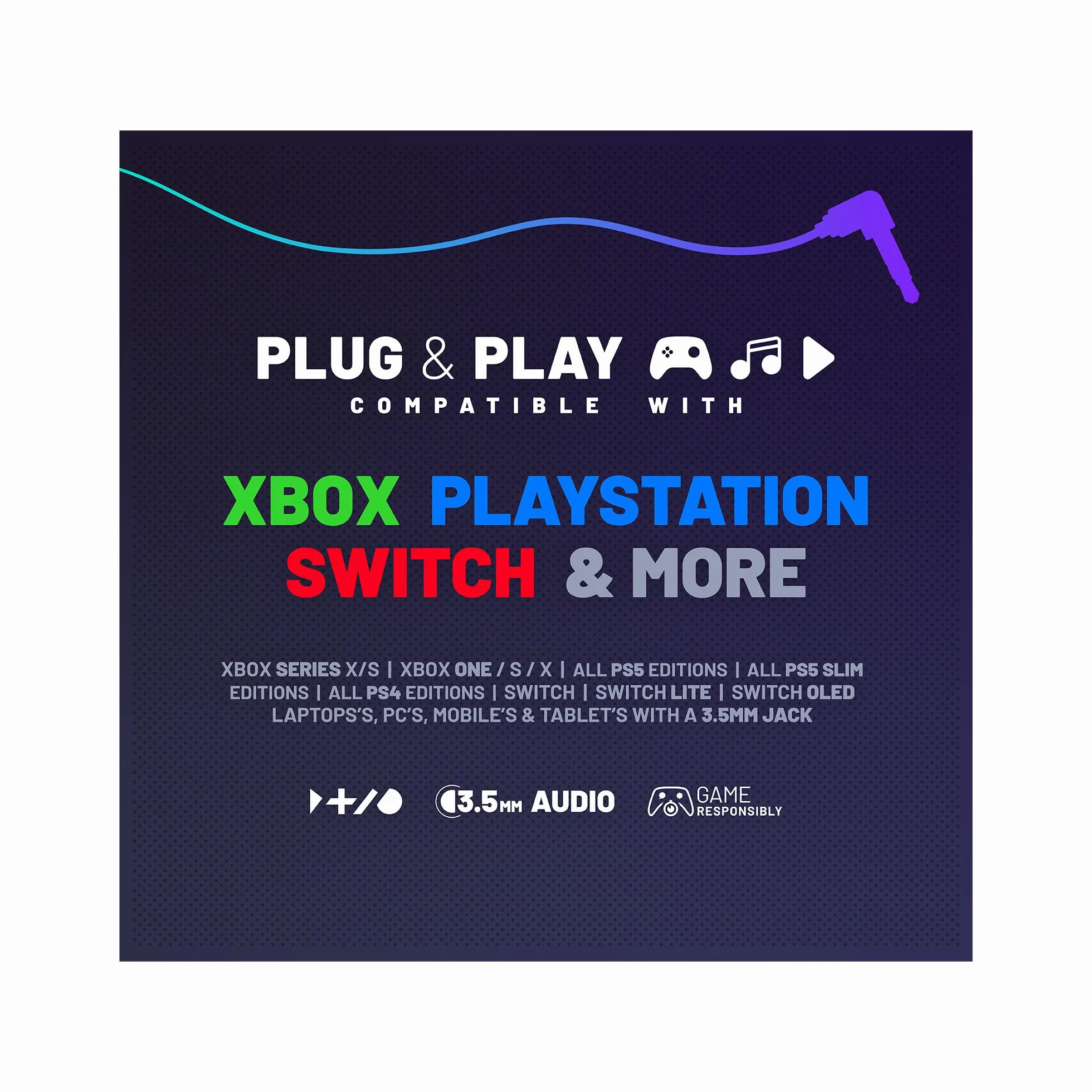 4Gamers Panther Wave zestaw słuchawkowy do gier, kompatybilny z PS4, PS5, Xbox, Switch i PC, różowy kwiat