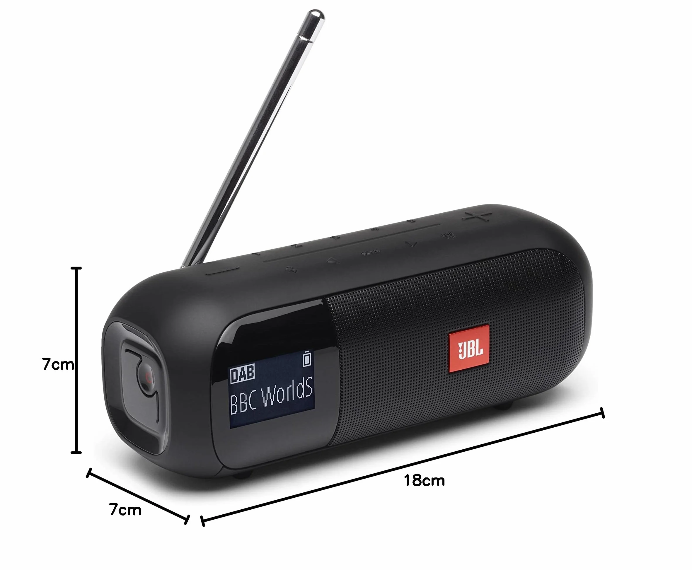 Jbl Tuner 2 JBLTUNER2BLK Głośnik Bluetooth z Radiem, Czarny, 5W