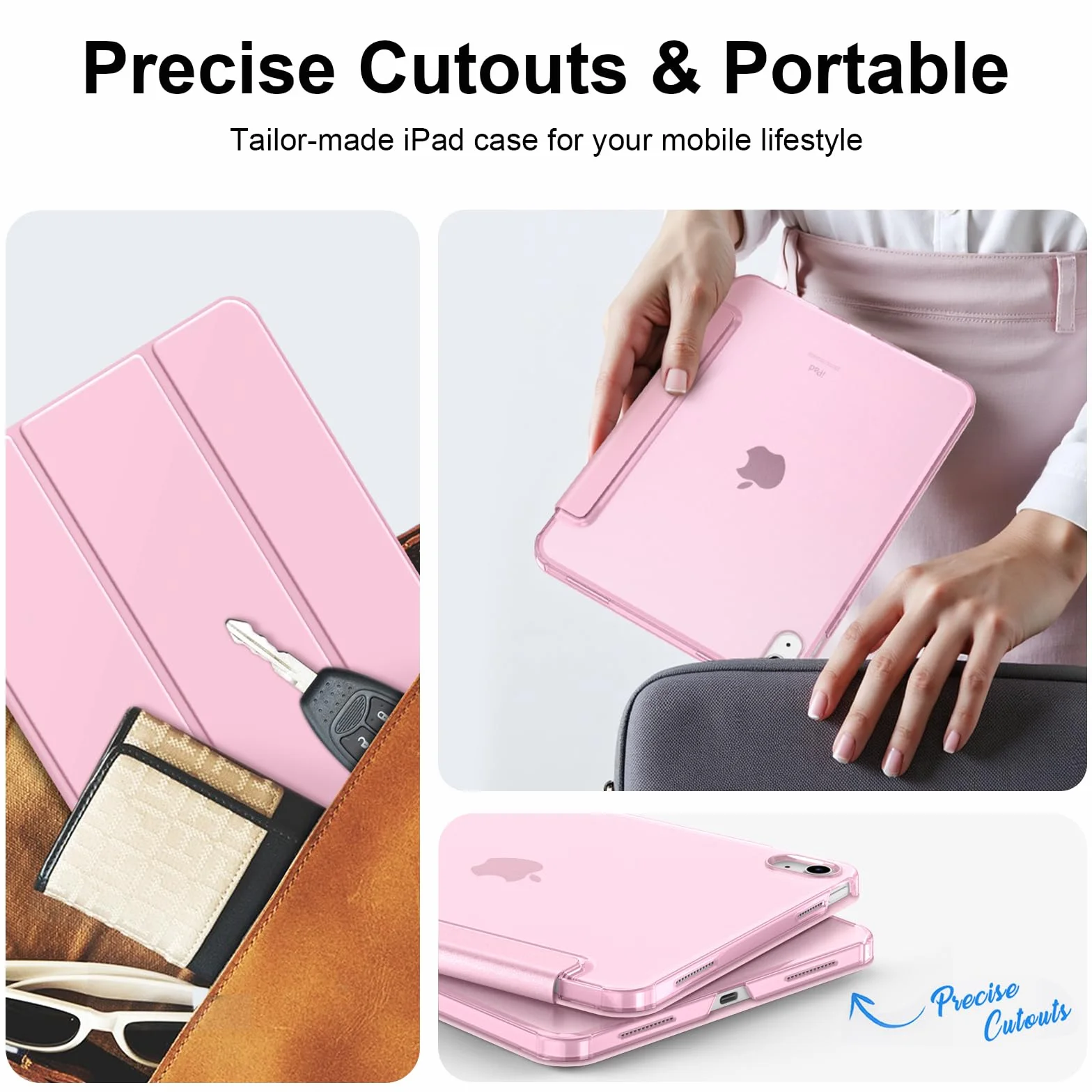 FINTIE Ultra Slim Etui do iPada 11 generacji 27,9 cm 2025 / iPad 10 generacji 27,2 cm 2022 różowy Sakura