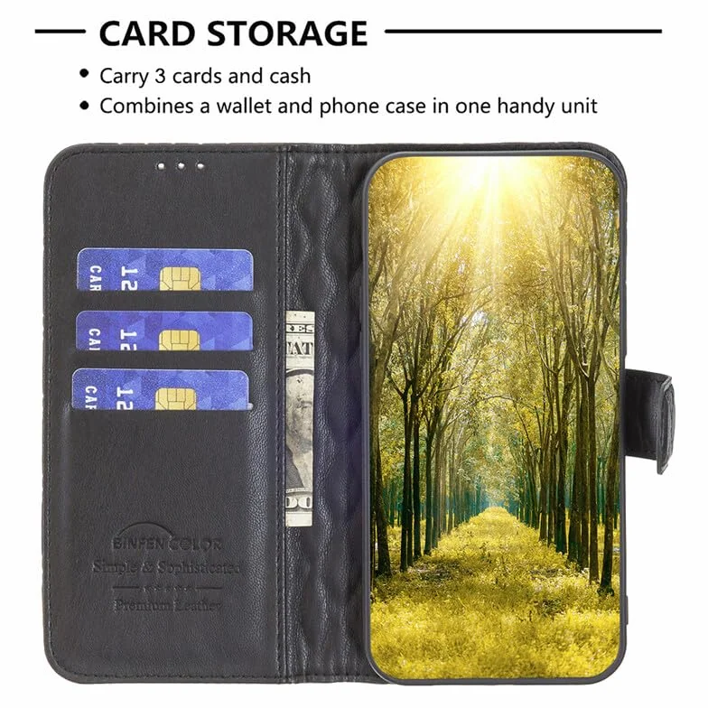 Generic etui kompatybilne z Samsung Galaxy S24 FE (kolor: fioletowy) siatka stylowy skórzany portfel z klapką magnetyczne etui tył silikonowy pokrowiec