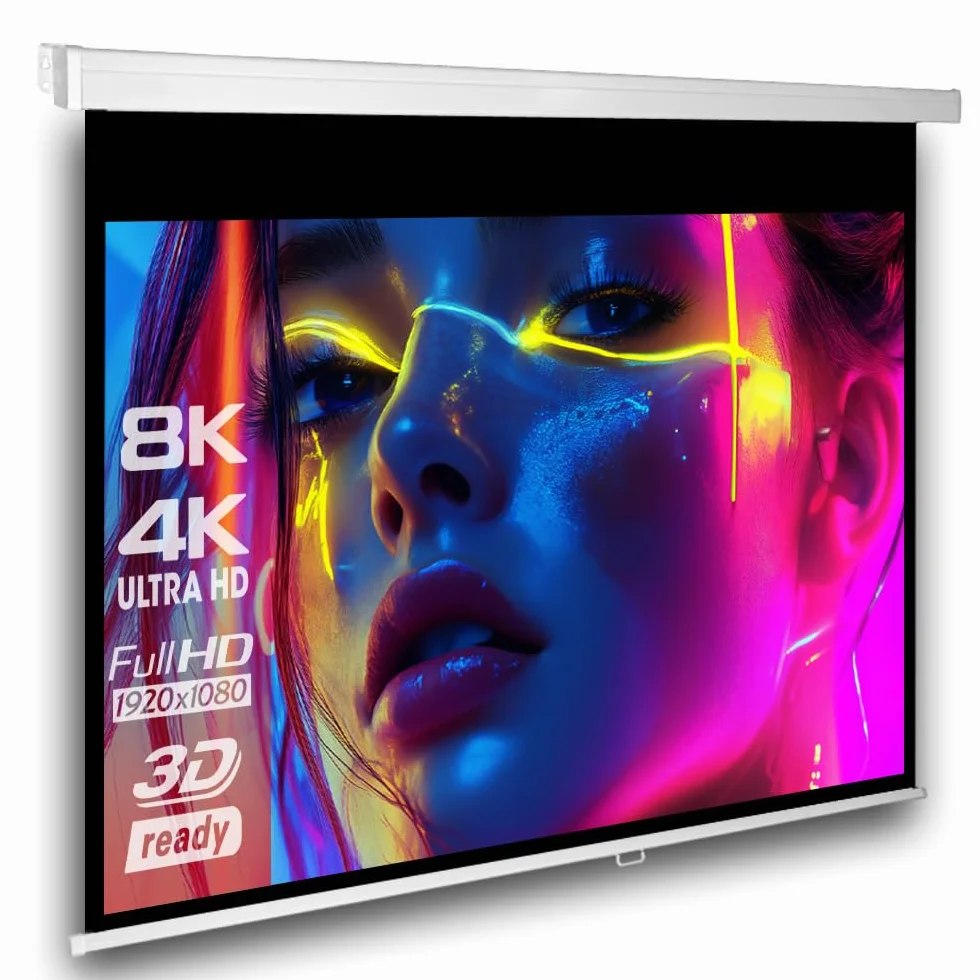 SlenderLine Professional roleta 274 x 224 cm, rozmiar obrazu 4:3, obudowa: 287 cm, uniwersalny ekran projekcyjny do kina domowego i prezentacji, montaż na suficie i ścianie
